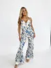 Frilly Floral Jumpsuit sold by LANE 201