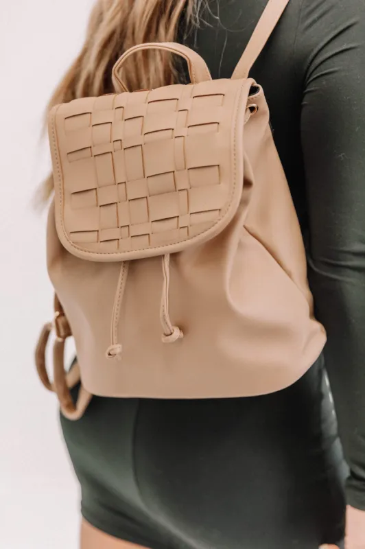 Khaki Snack Dealer Backpack sold by LANE 201