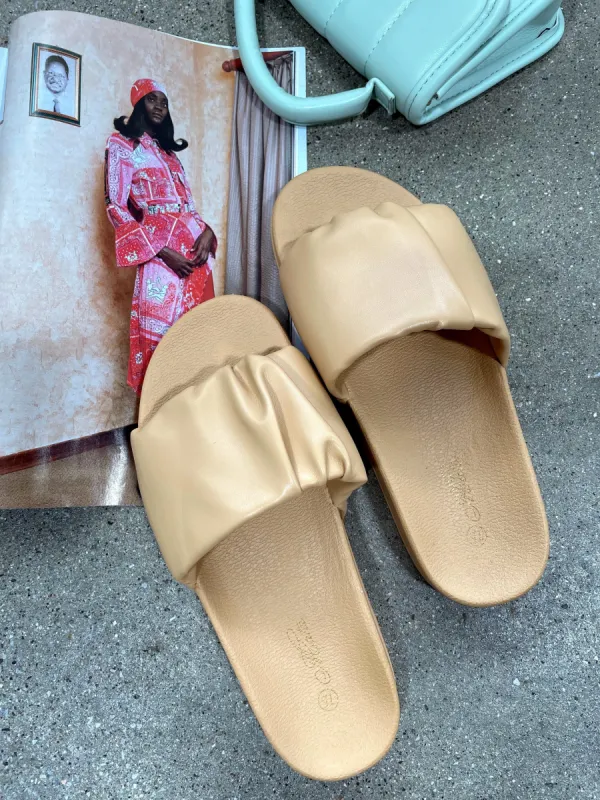Nude Pool Side Slides sold by LANE 201