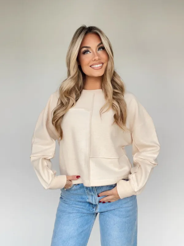 Patchwork Pullover sold by LANE 201