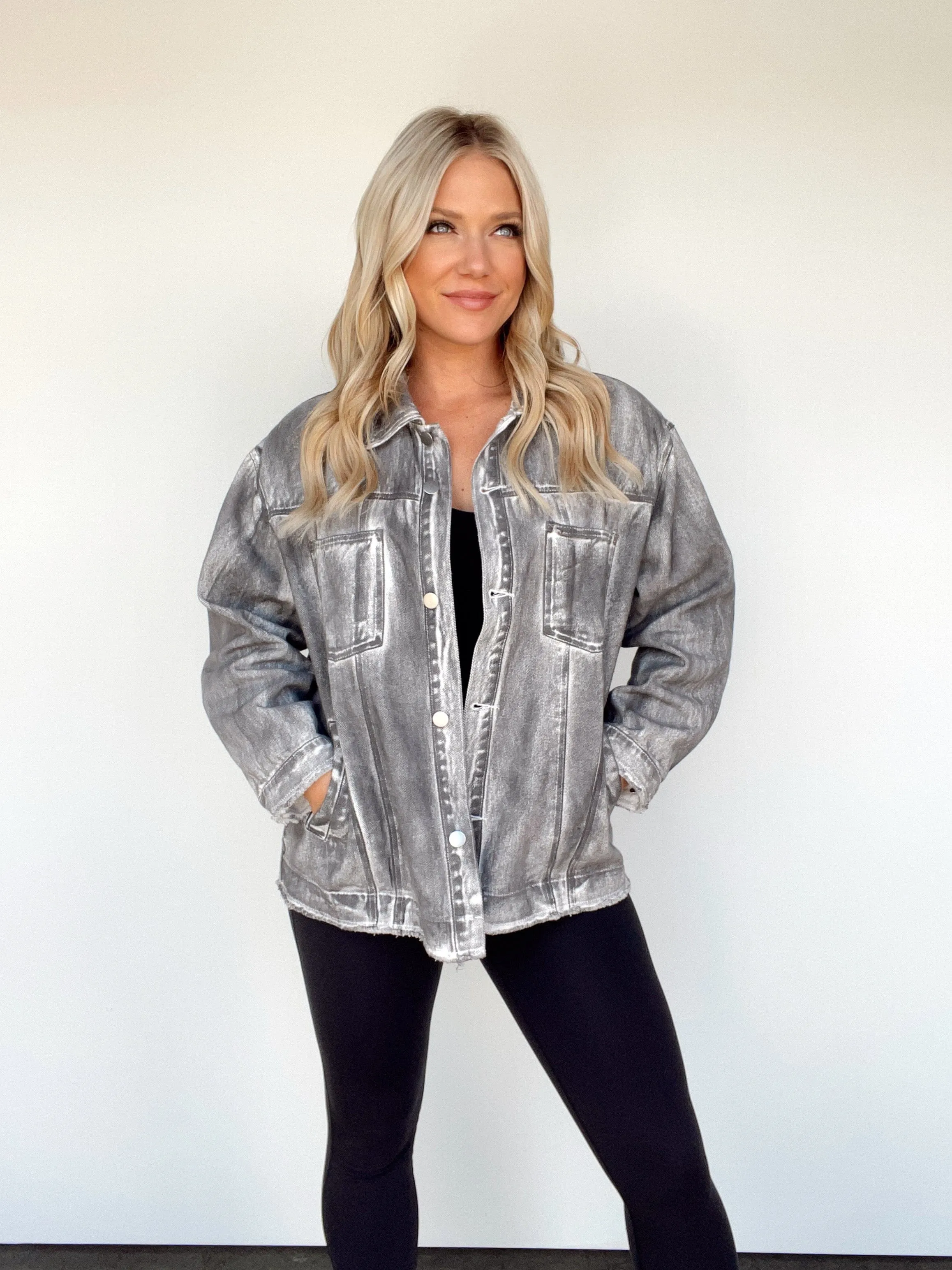 Grunge Glam Distressed Jacket sold by LANE 201 product image thumbnail 4