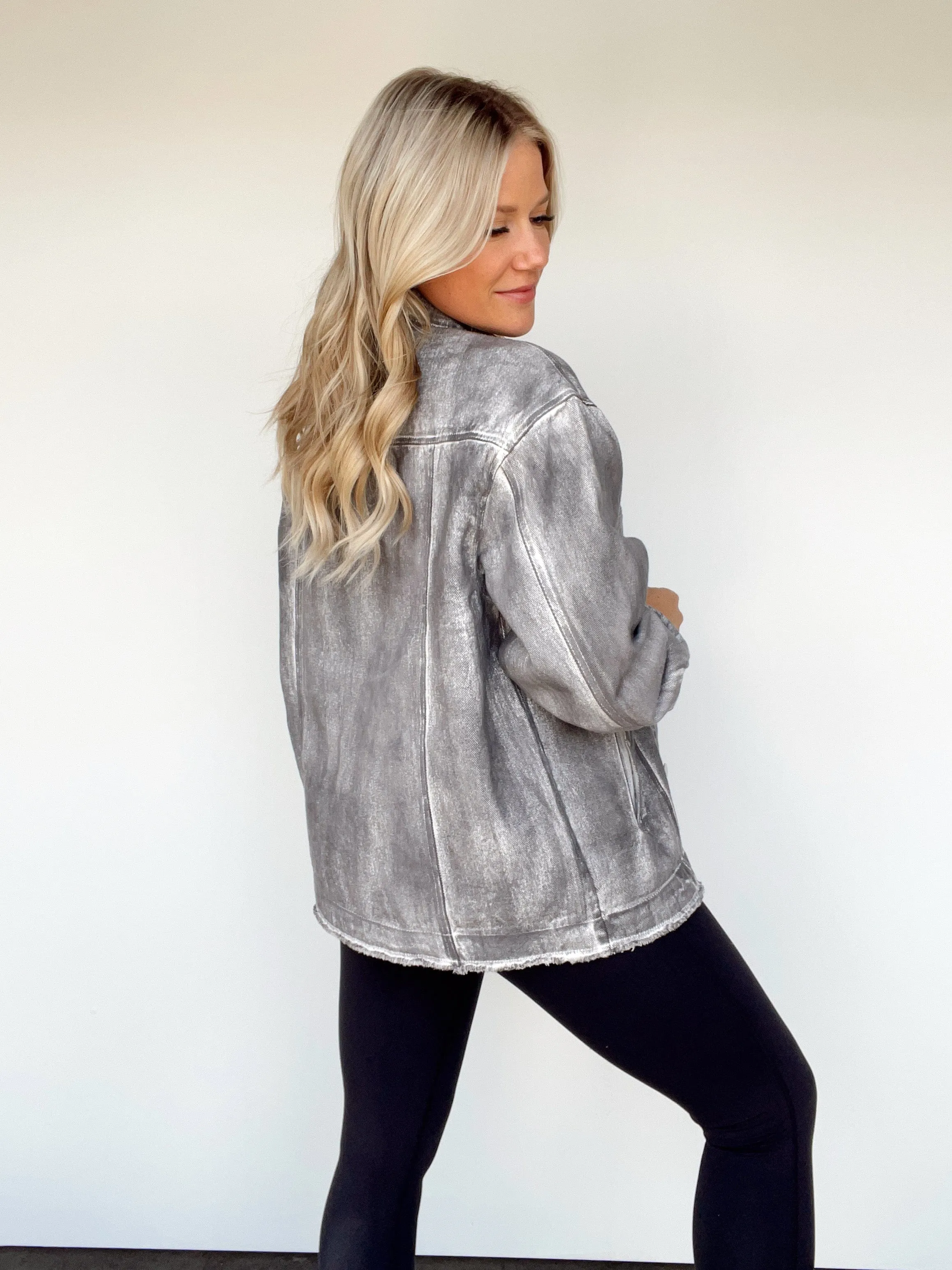Grunge Glam Distressed Jacket sold by LANE 201 product image thumbnail 2