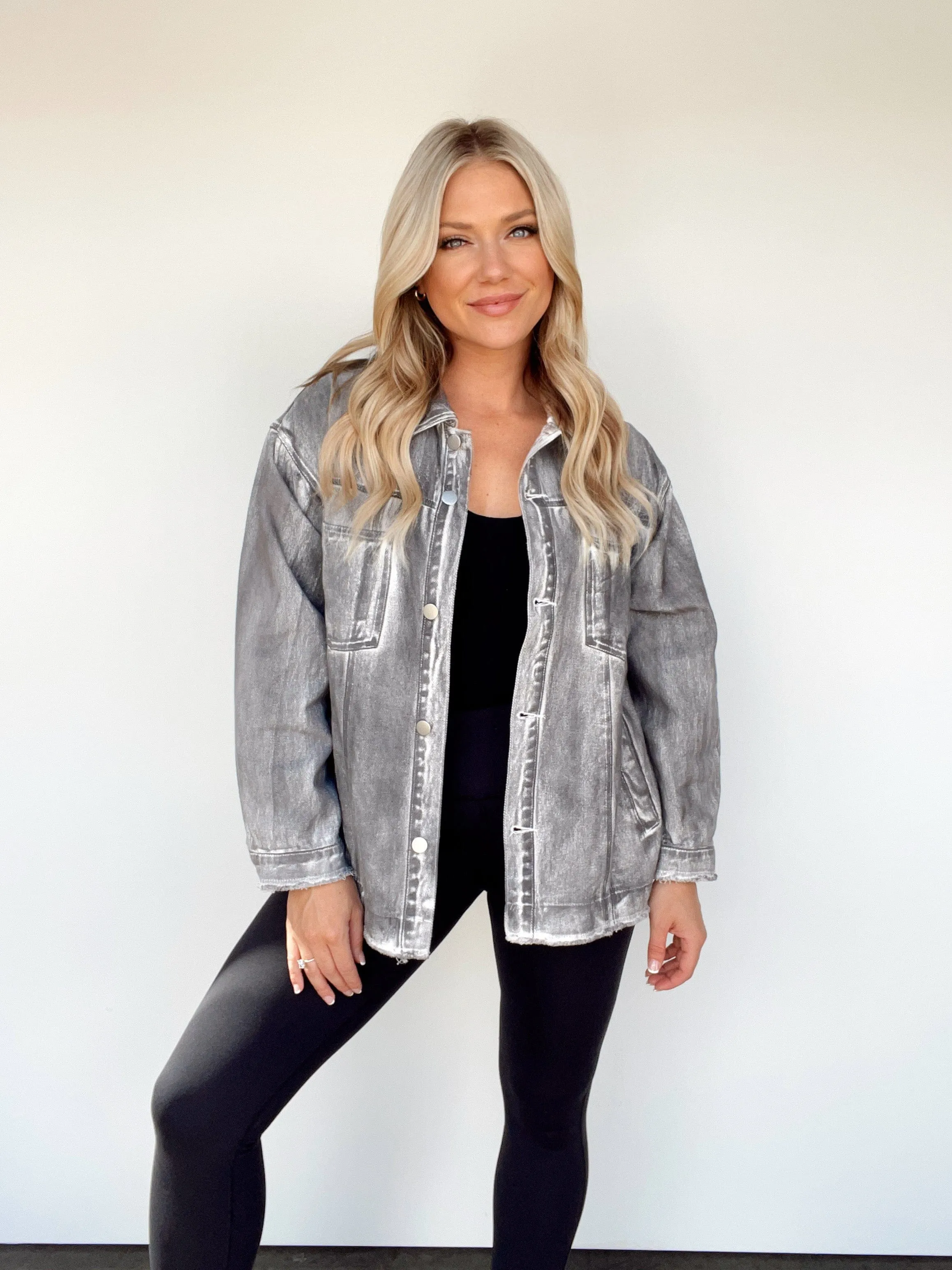 Grunge Glam Distressed Jacket sold by LANE 201 product image thumbnail 3