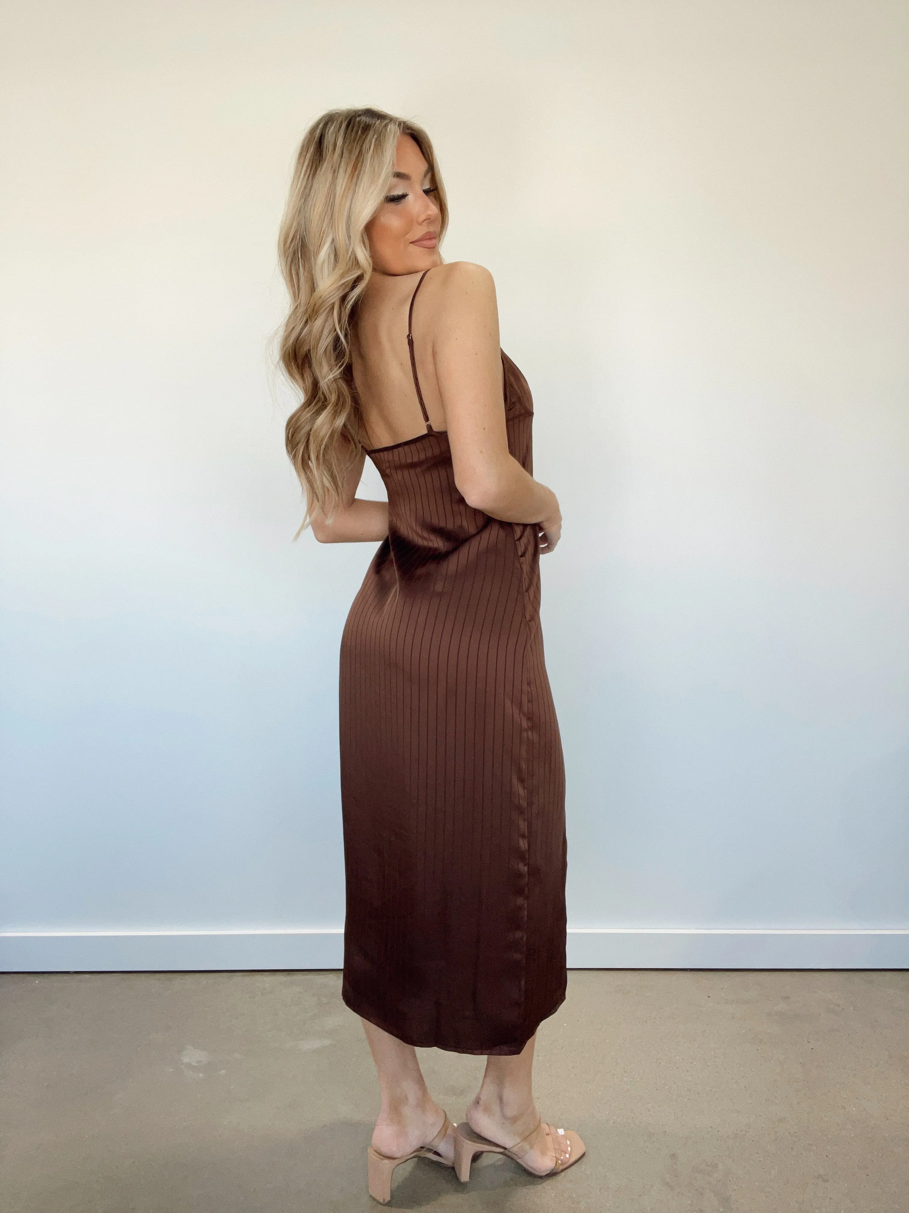 Pinstripe Midi Dress sold by LANE 201 product image thumbnail 2