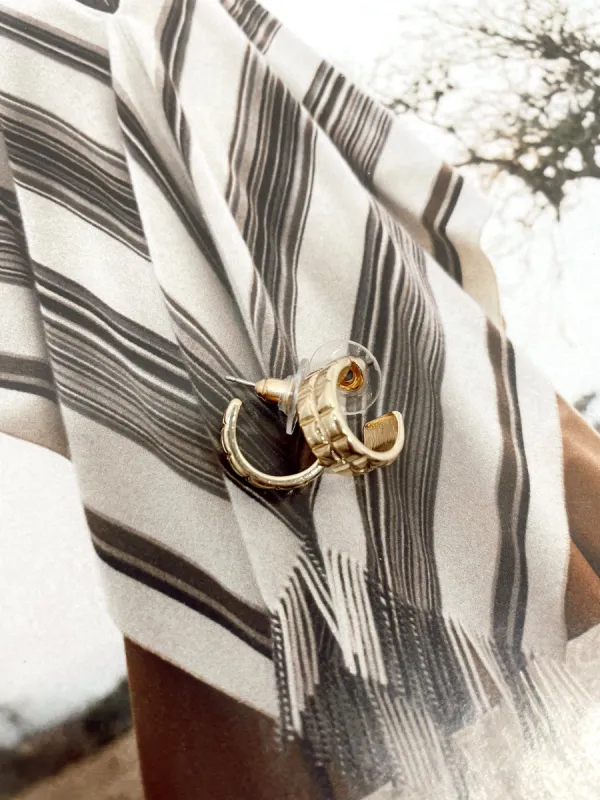 Gold Camryn Hoop sold by LANE 201