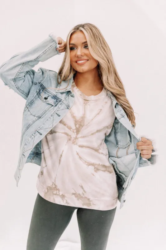 Look On The Tie-Dye Side Sweatshirt sold by LANE 201