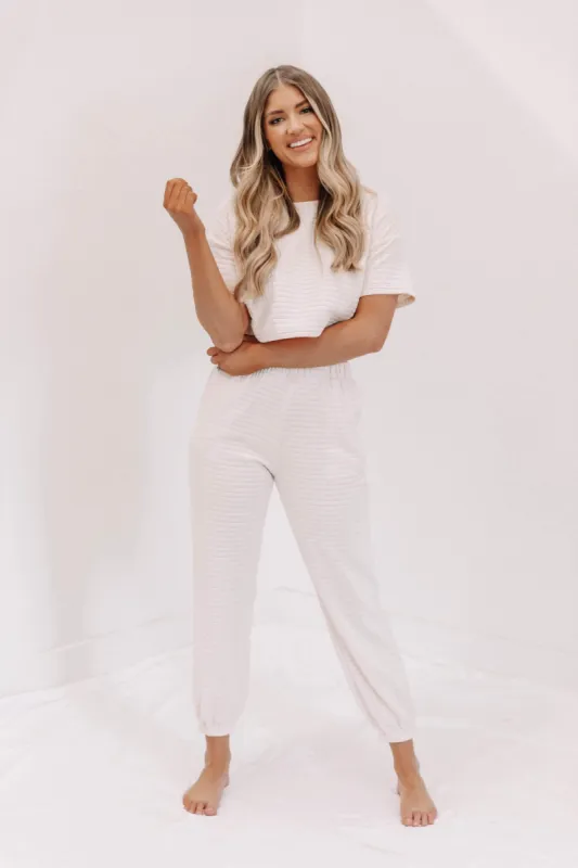 Cream Act Casual Top sold by LANE 201