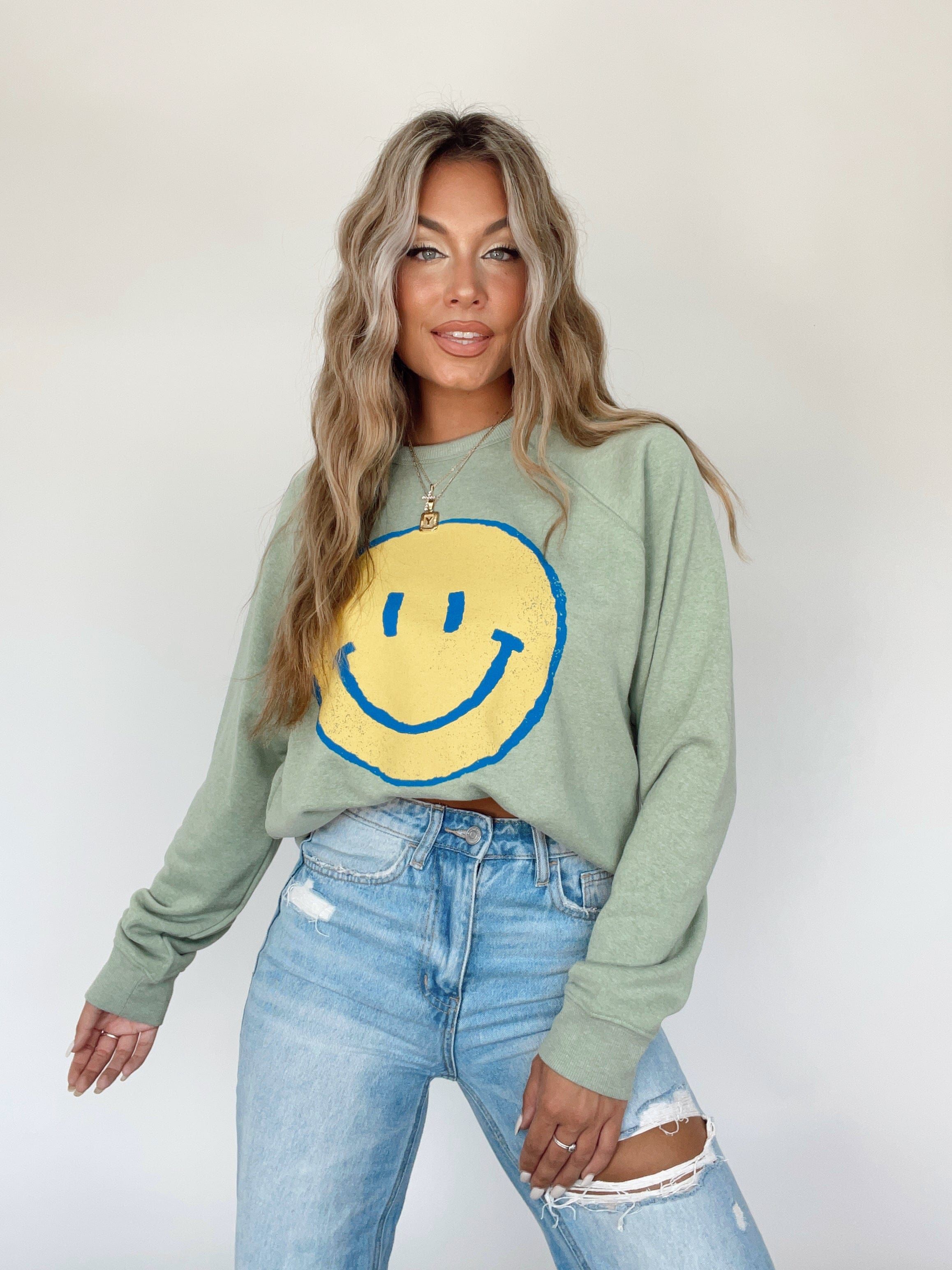 Think Happy Crewneck sold by LANE 201 product image thumbnail 4