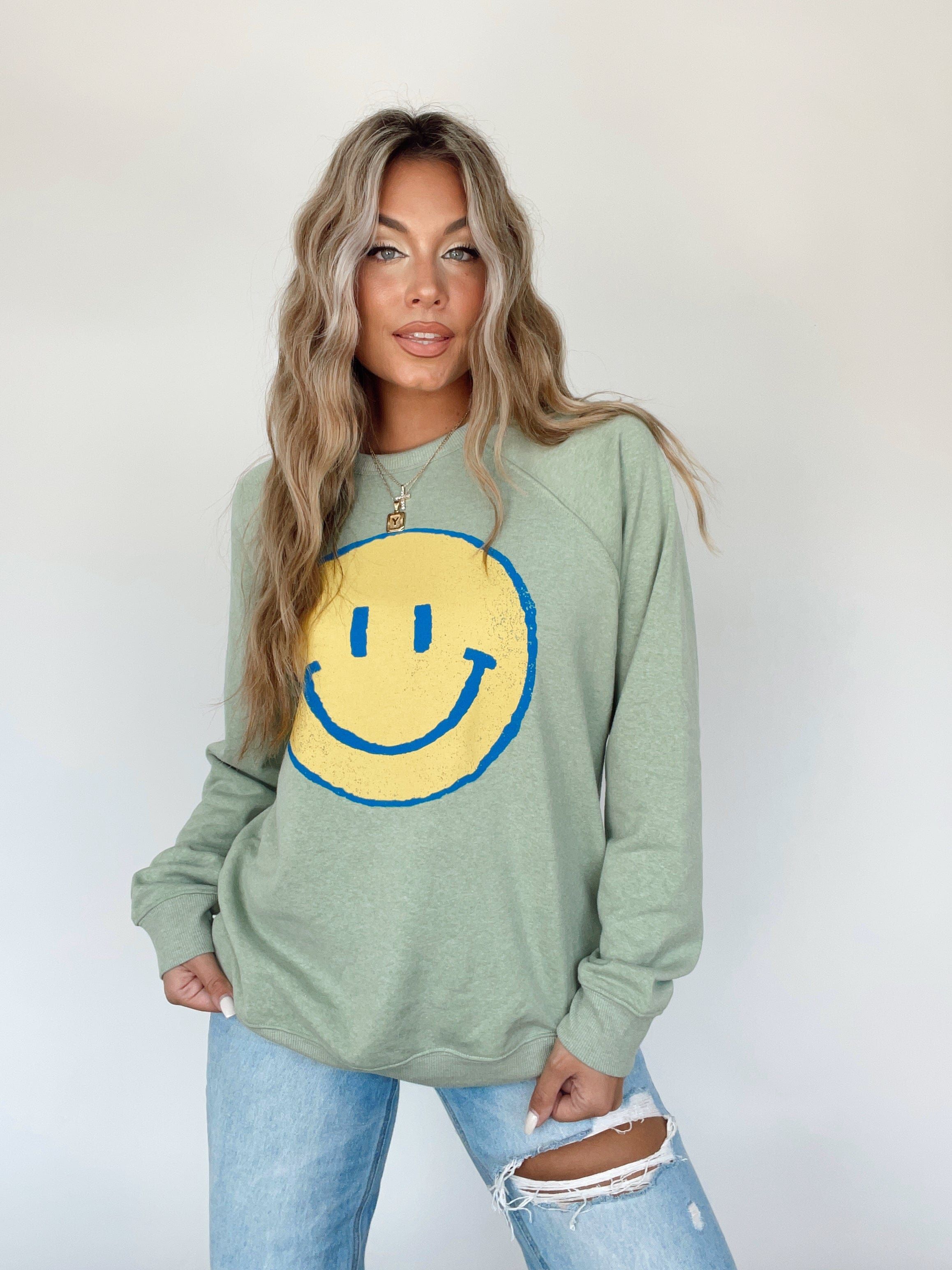 Think Happy Crewneck sold by LANE 201