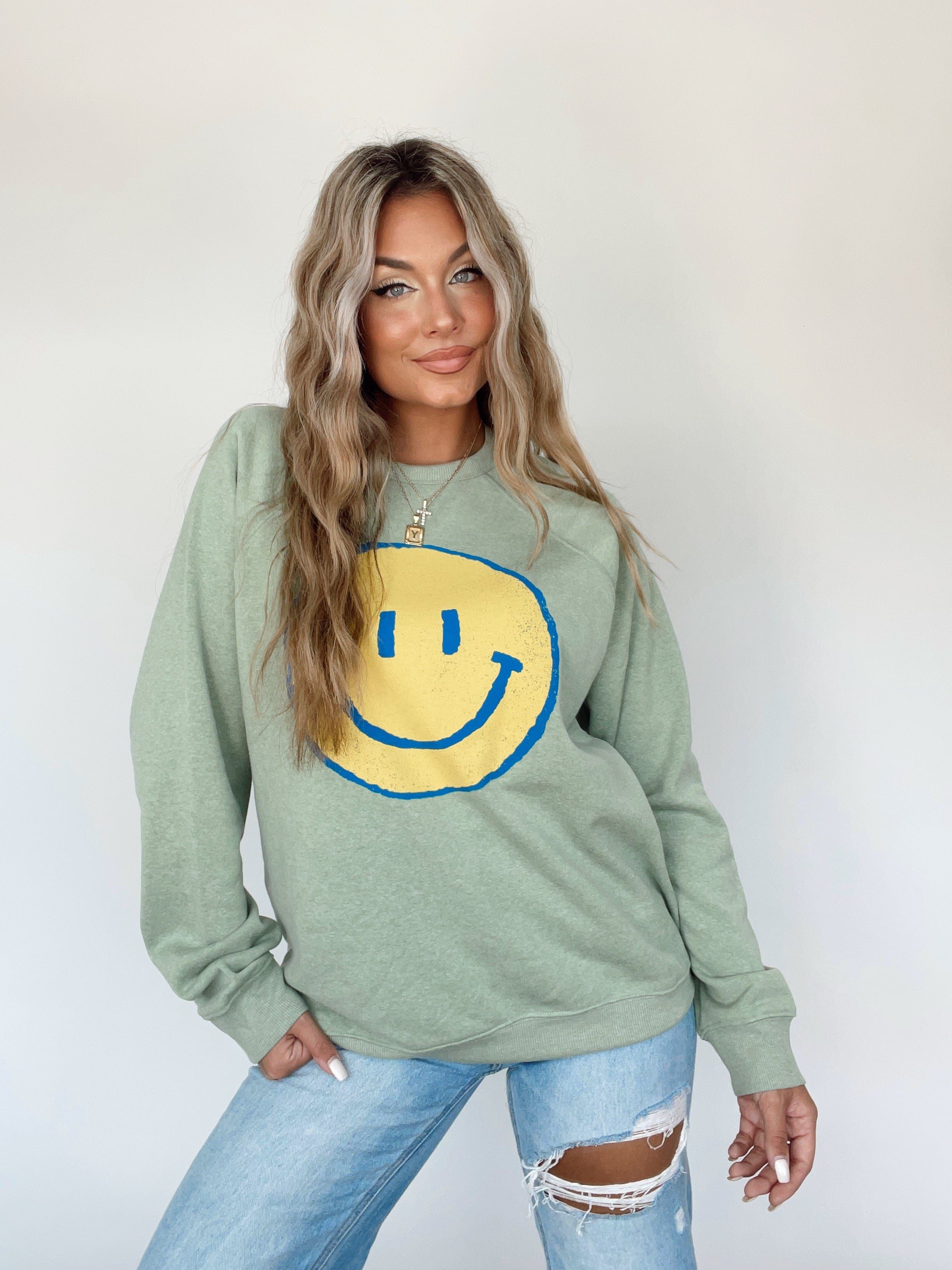 Think Happy Crewneck sold by LANE 201 product image thumbnail 3