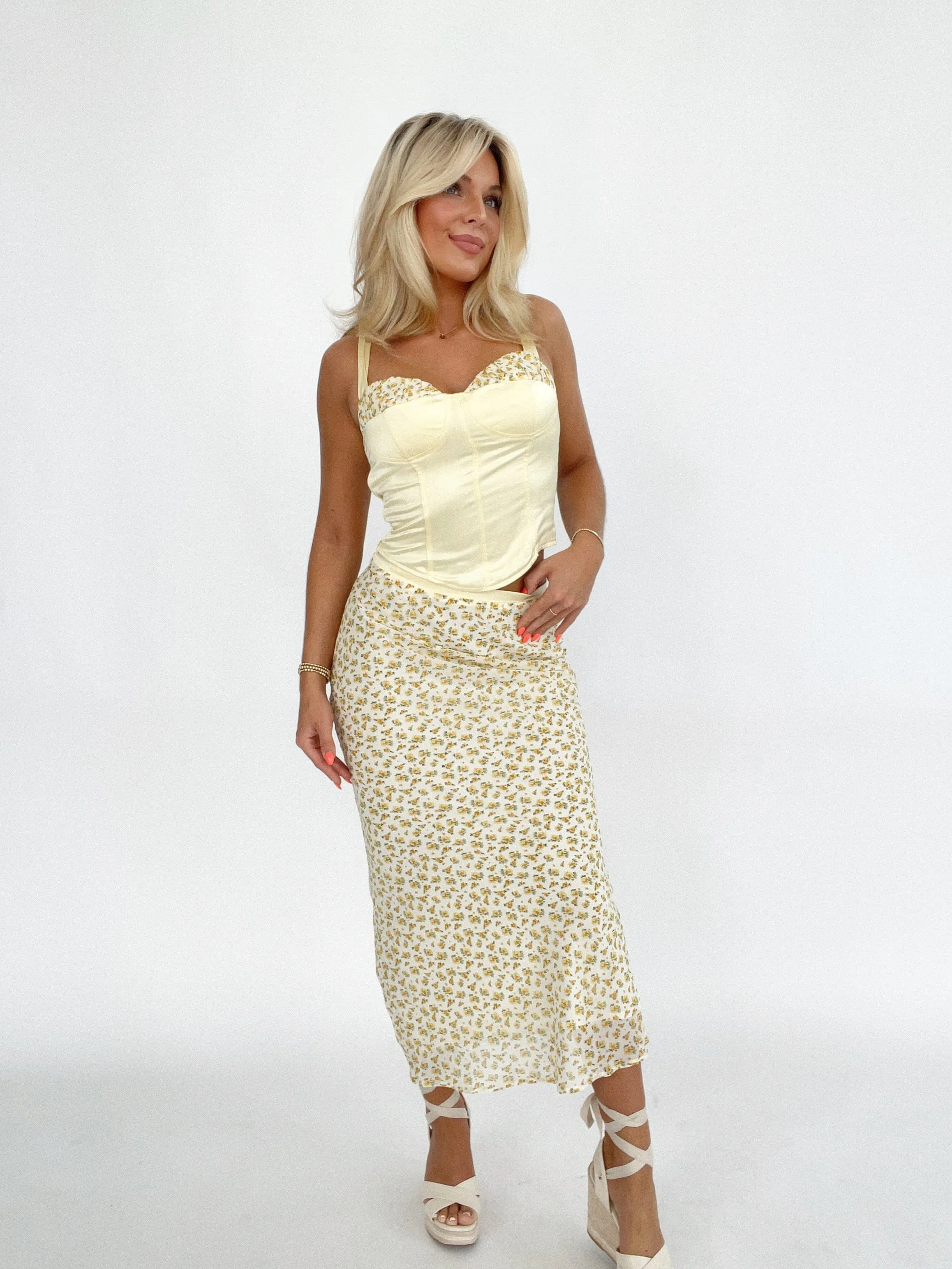 Sunflower Serenade Skirt sold by LANE 201 product image thumbnail 5