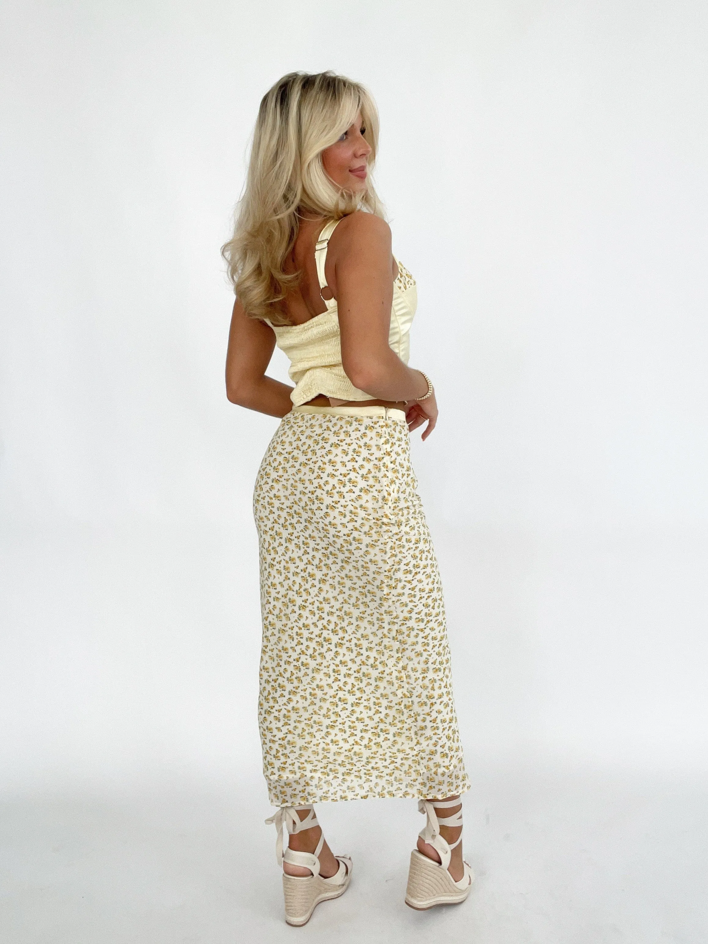 Sunflower Serenade Skirt sold by LANE 201 product image thumbnail 2