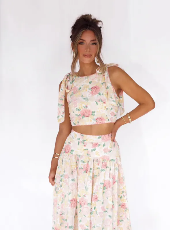 Lush Garden Tie Tank sold by LANE 201