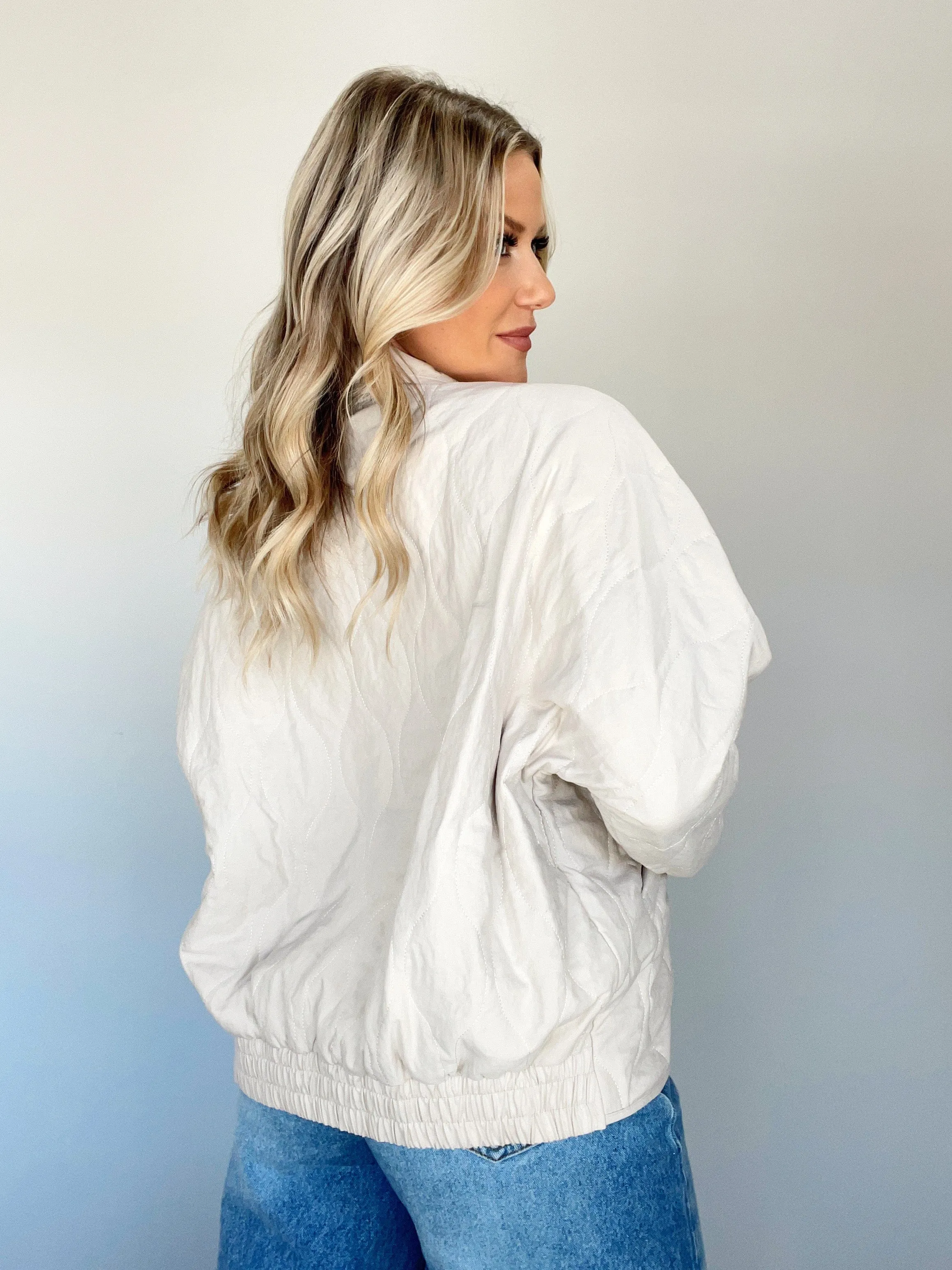 Cream Wanderlust Quilted Jacket sold by LANE 201 product image thumbnail 2