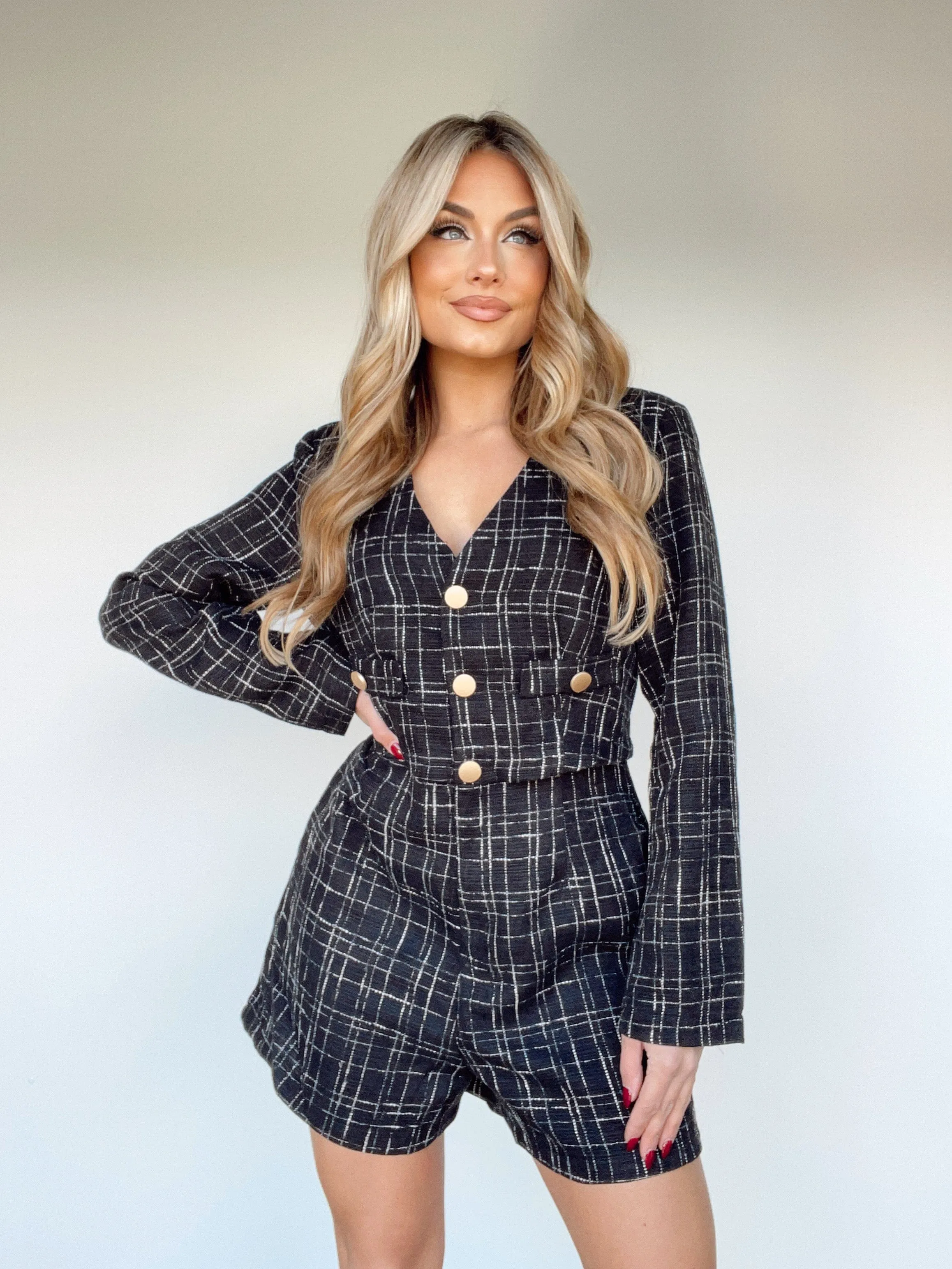 Corporate Chic Romper sold by LANE 201