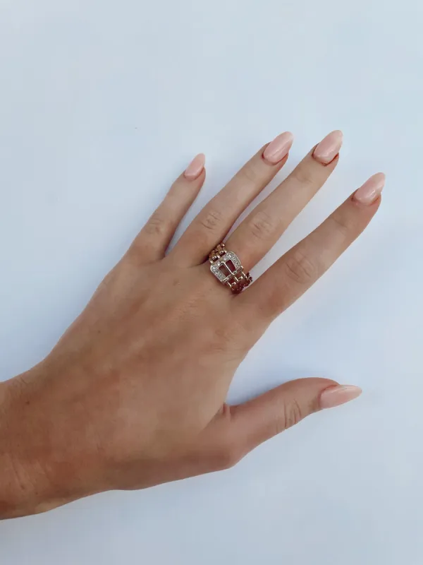 Buckle Up Ring sold by LANE 201