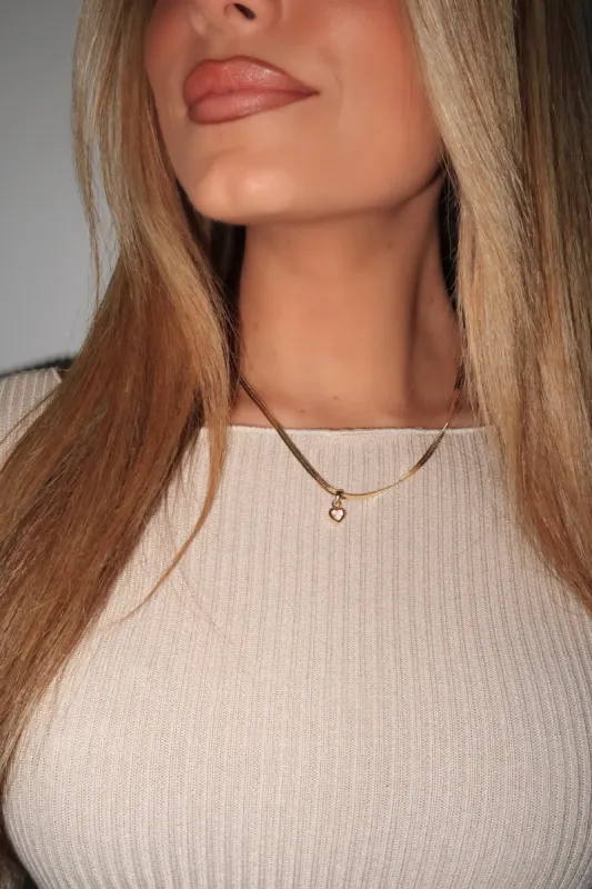 Heart Pendant Necklace sold by LANE 201