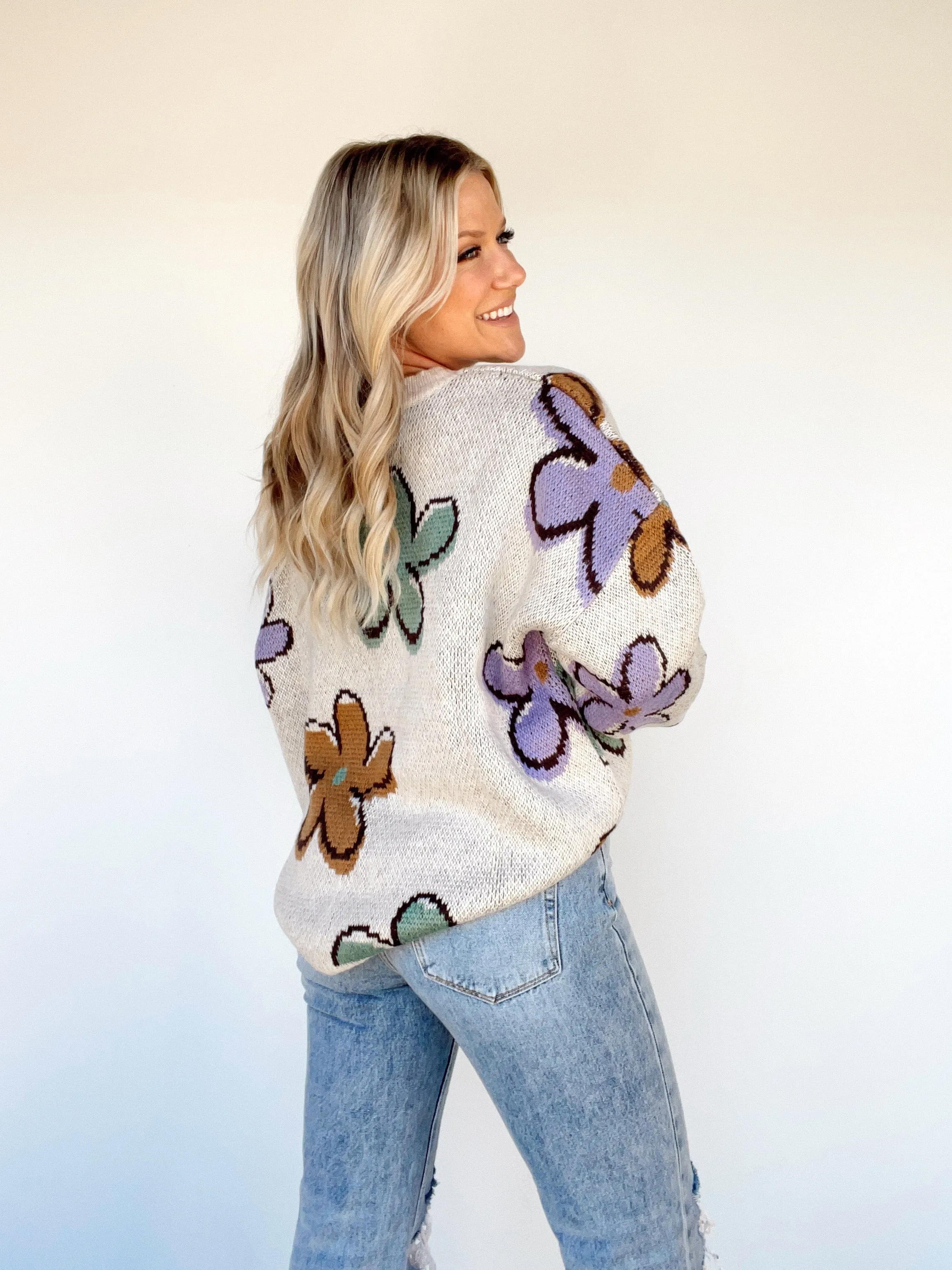 Falling Blossoms Sweater sold by LANE 201 product image thumbnail 2