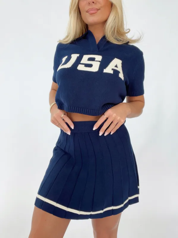 Polo Patriot Skirt sold by LANE 201