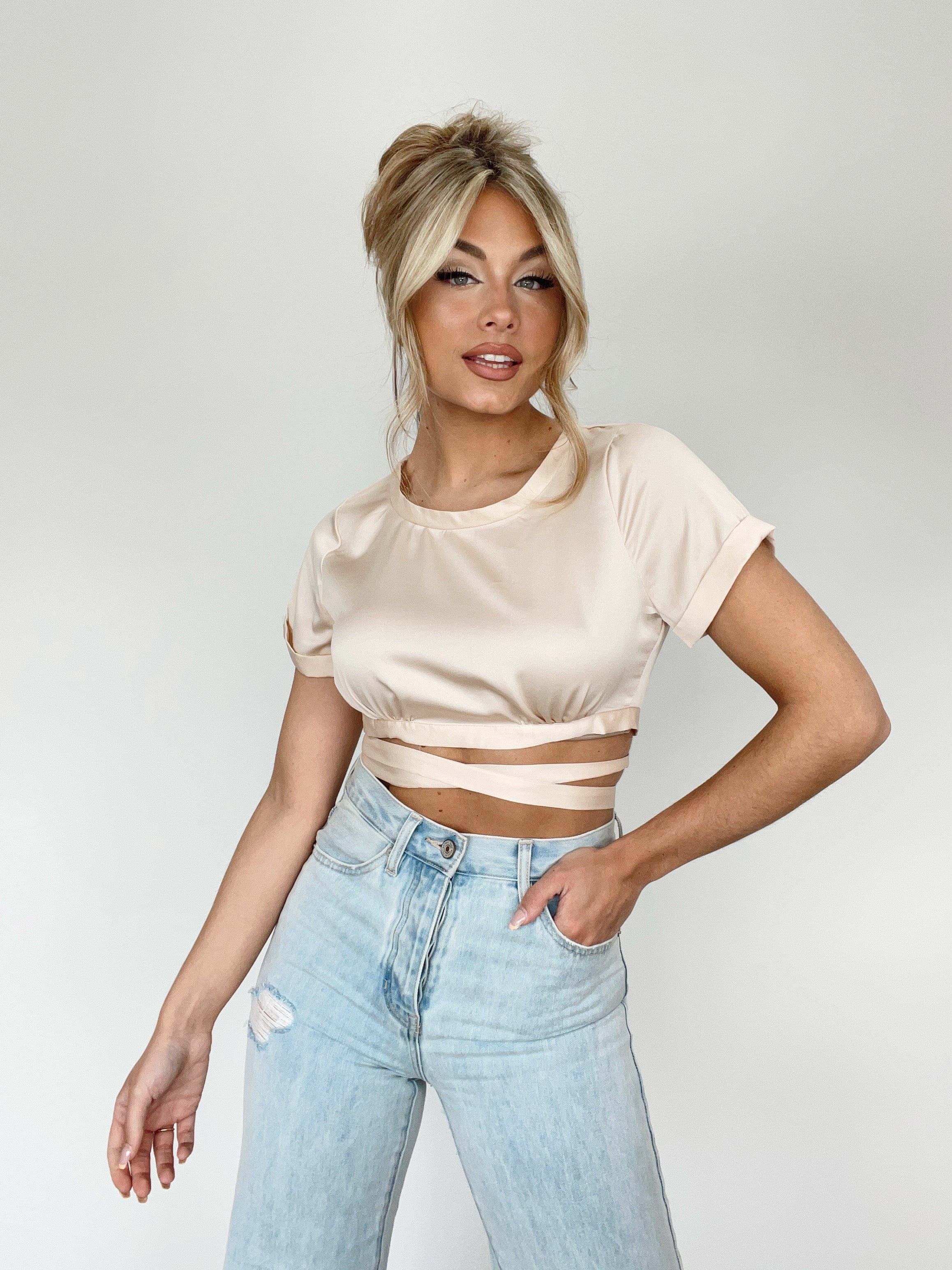 Cream Wrapped Up In You Top sold by LANE 201 product image thumbnail 4