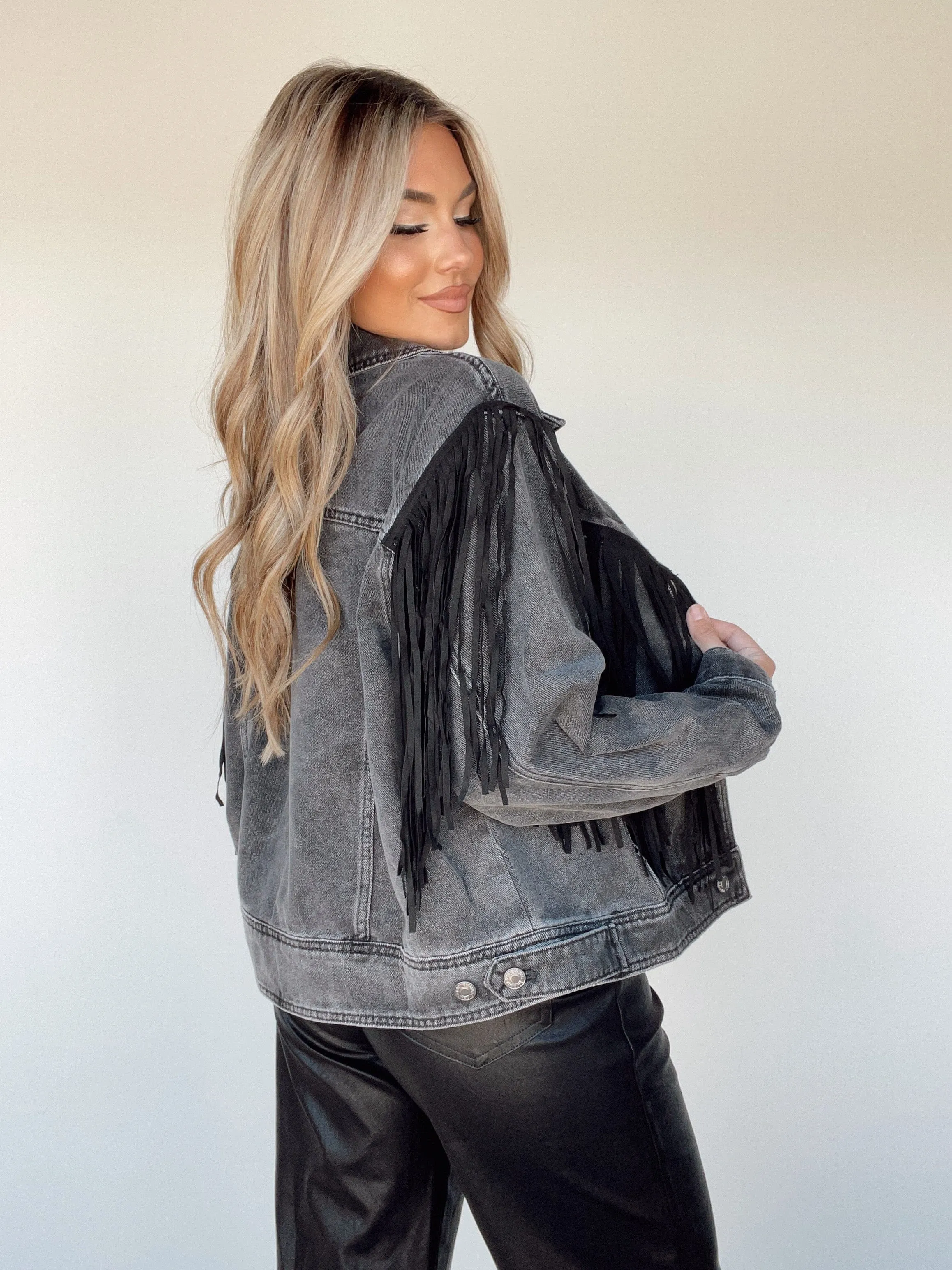 Encore Fringe Jacket sold by LANE 201 product image thumbnail 2