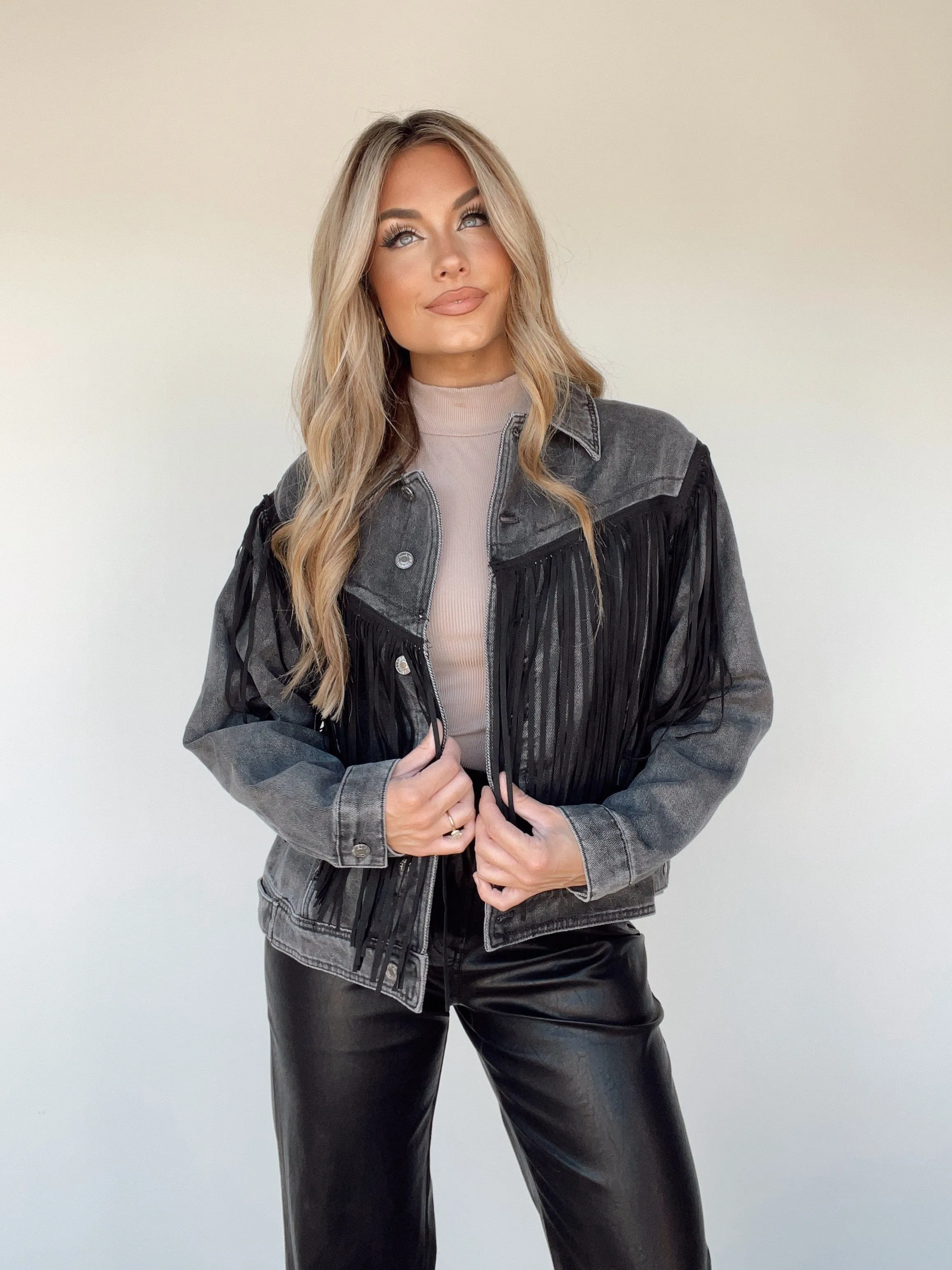 Encore Fringe Jacket sold by LANE 201 product image thumbnail 5