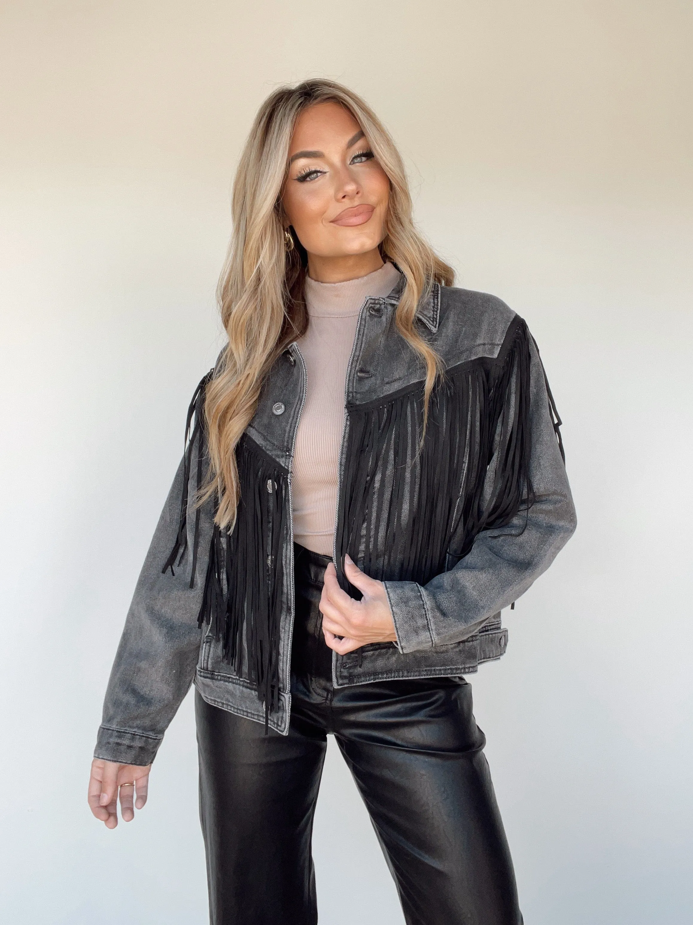 Encore Fringe Jacket sold by LANE 201 product image thumbnail 4