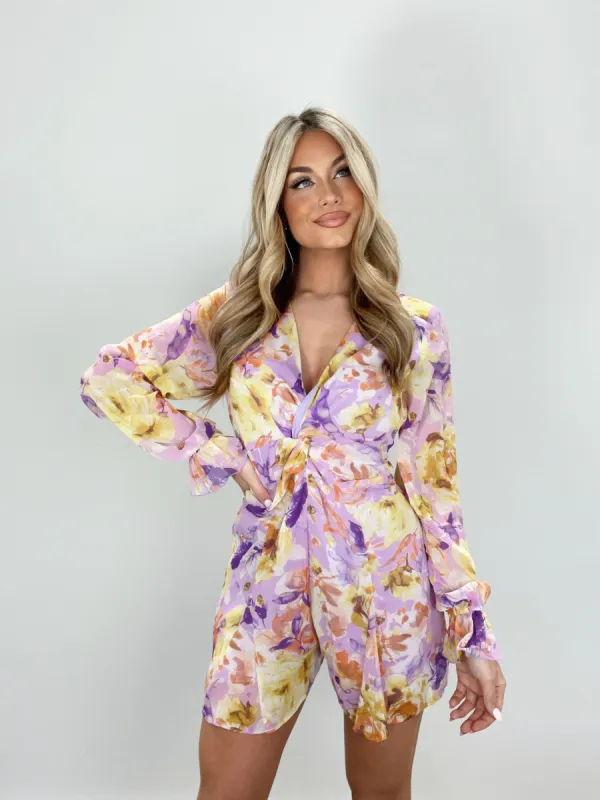 Golden Lilac Romper sold by LANE 201