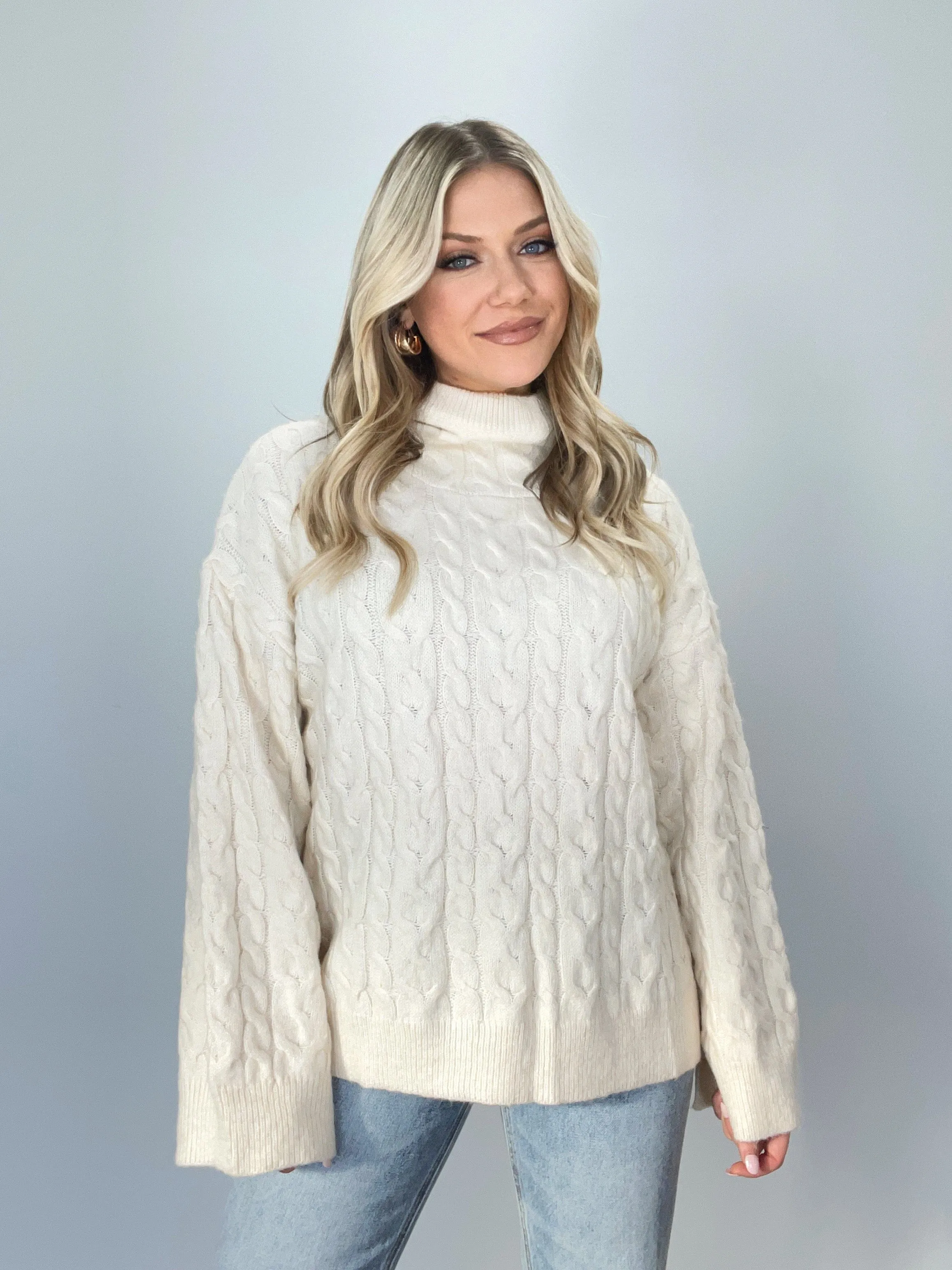 Log Cabin Cable Knit Sweater sold by LANE 201 product image thumbnail 4