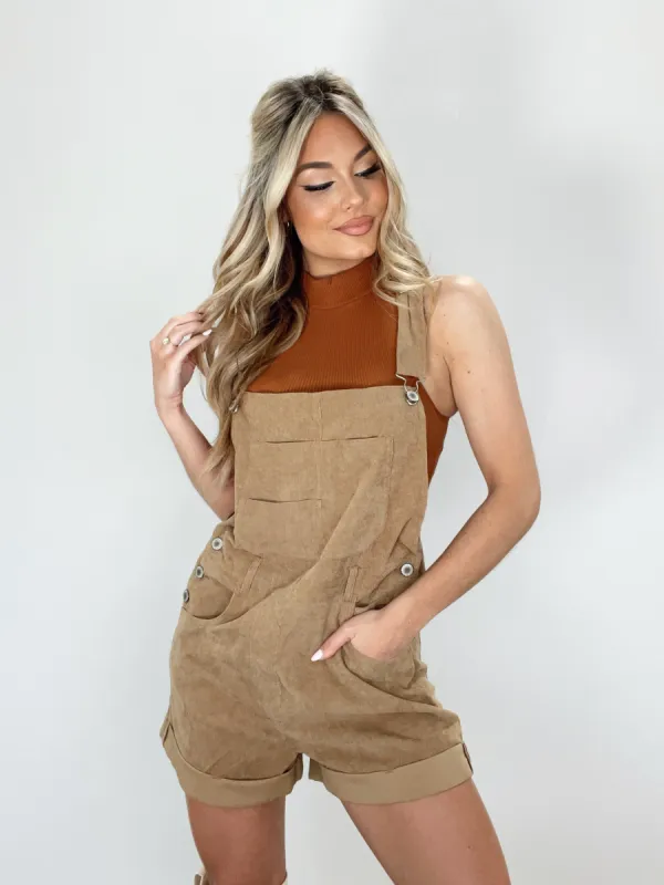 Corduroy Shortalls sold by LANE 201