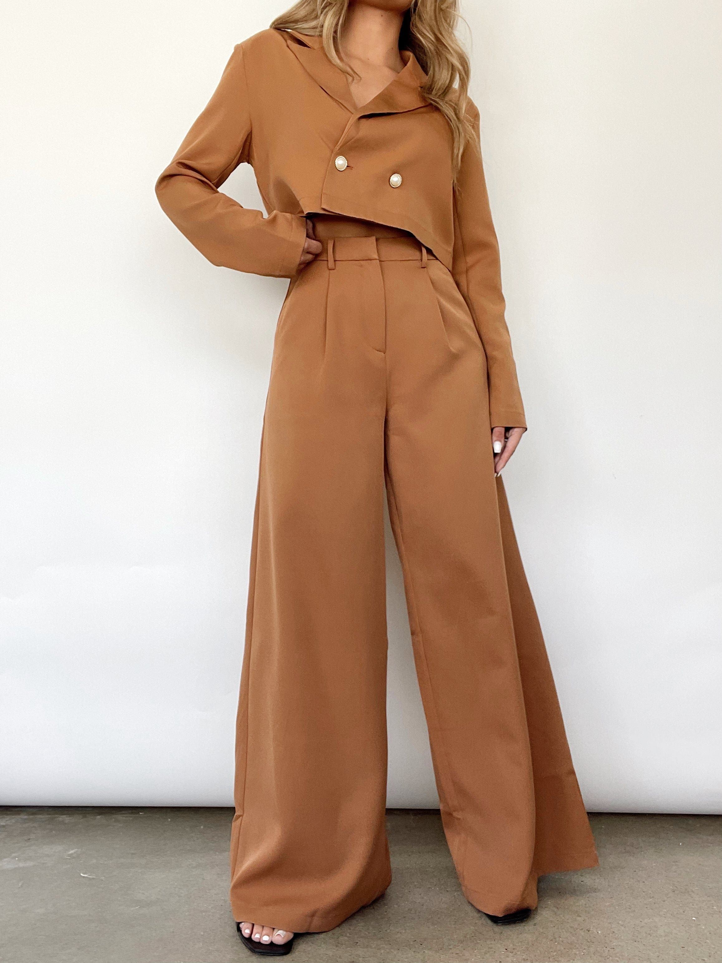 Girl Boss Wide Leg Trousers sold by LANE 201