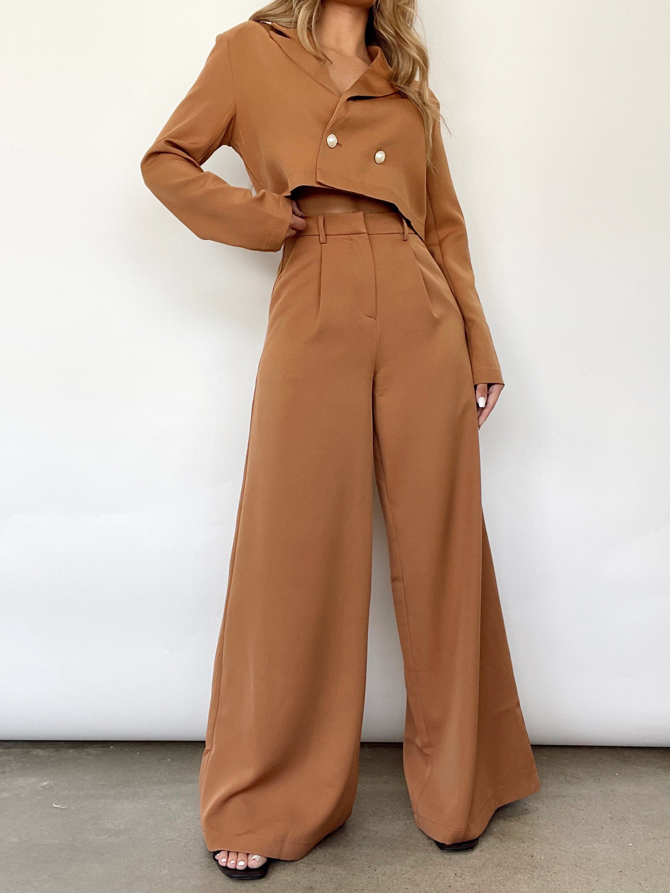 Girl Boss Wide Leg Trousers sold by LANE 201 product image thumbnail 2