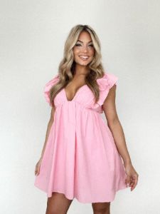 Precious In Pink Mini Dress sold by LANE 201