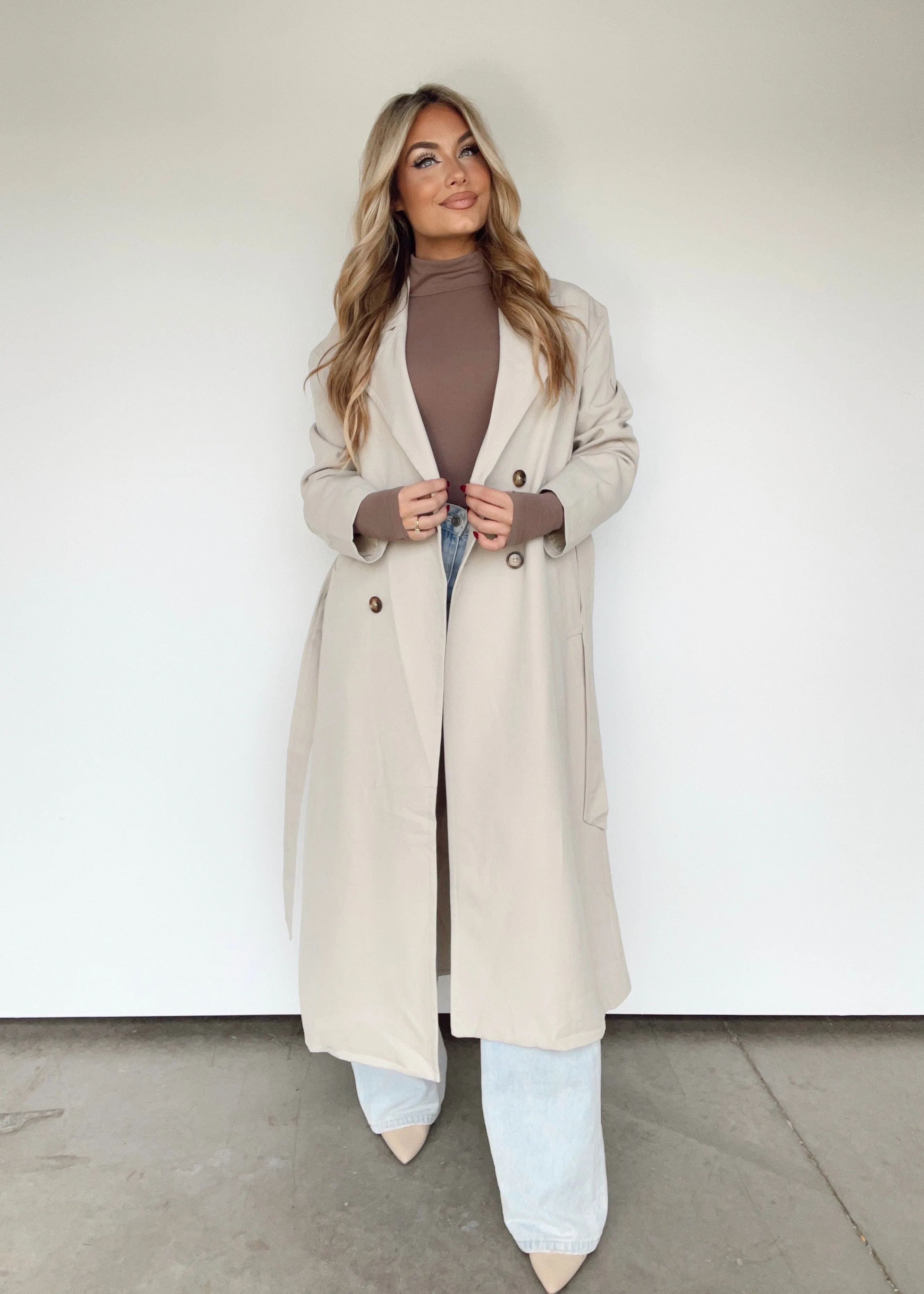 Twill Trench Coat sold by LANE 201 product image thumbnail 3