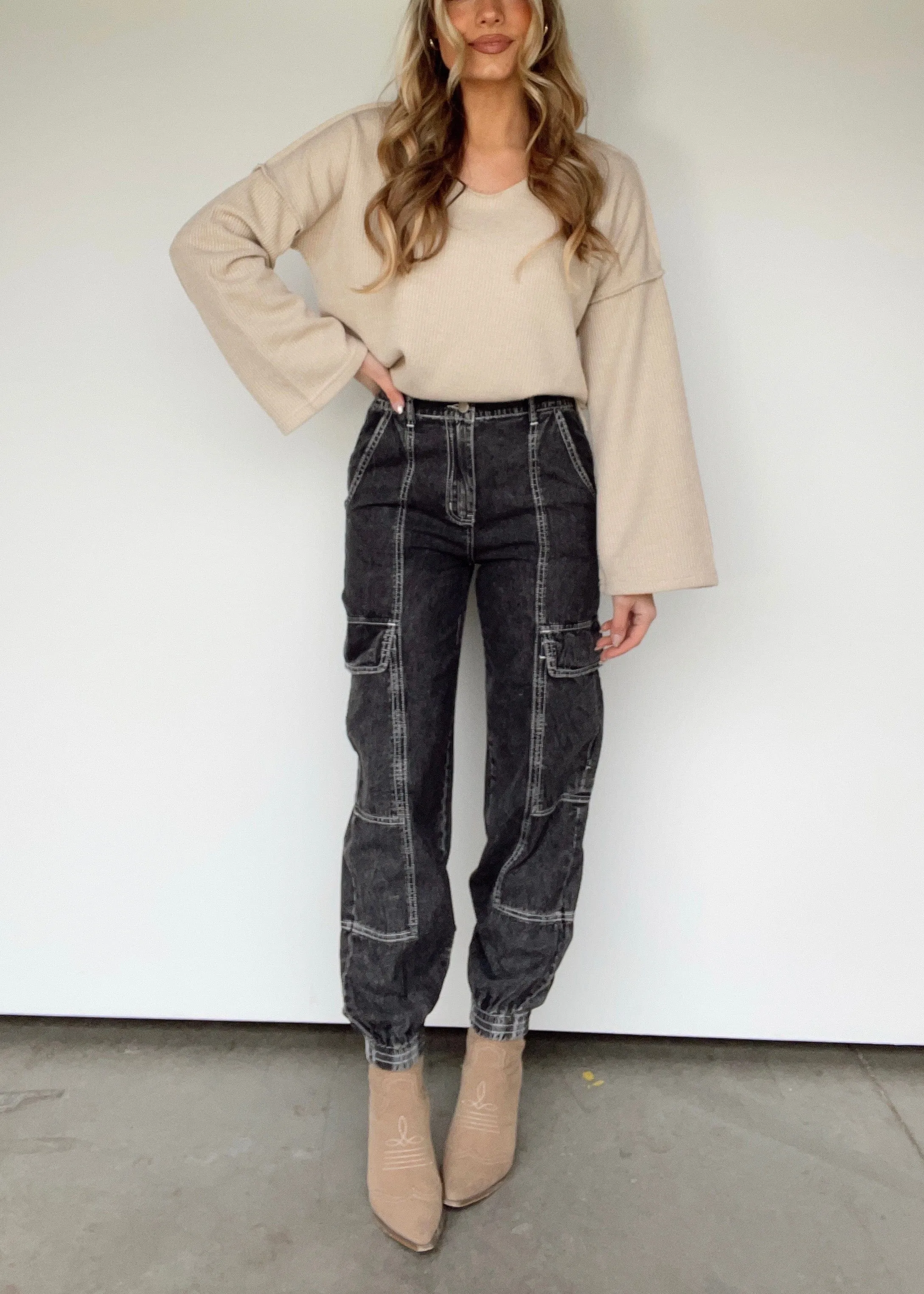 High Flyer Cargo Pants sold by LANE 201