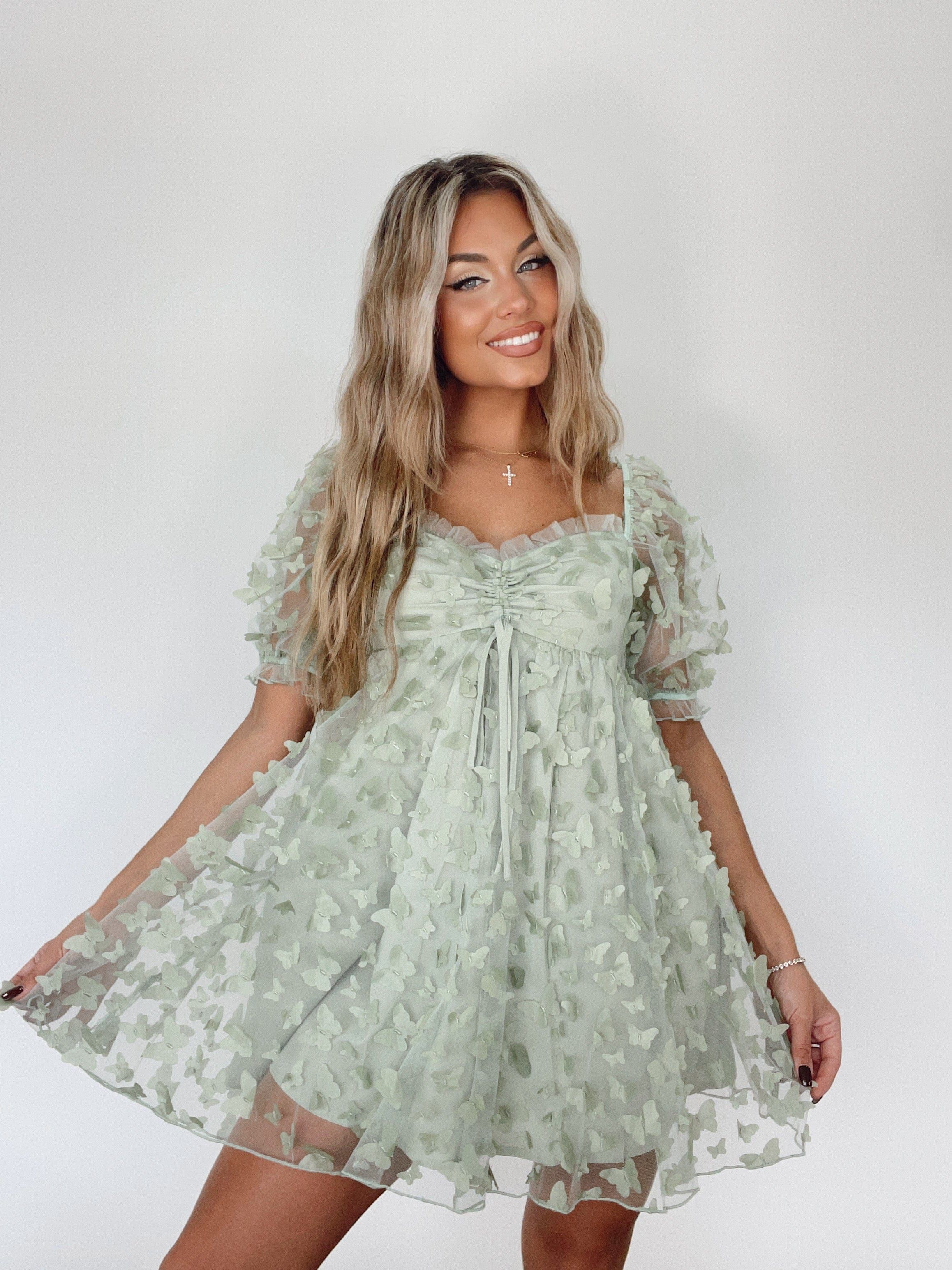 You Give Me Butterflies Dress sold by LANE 201