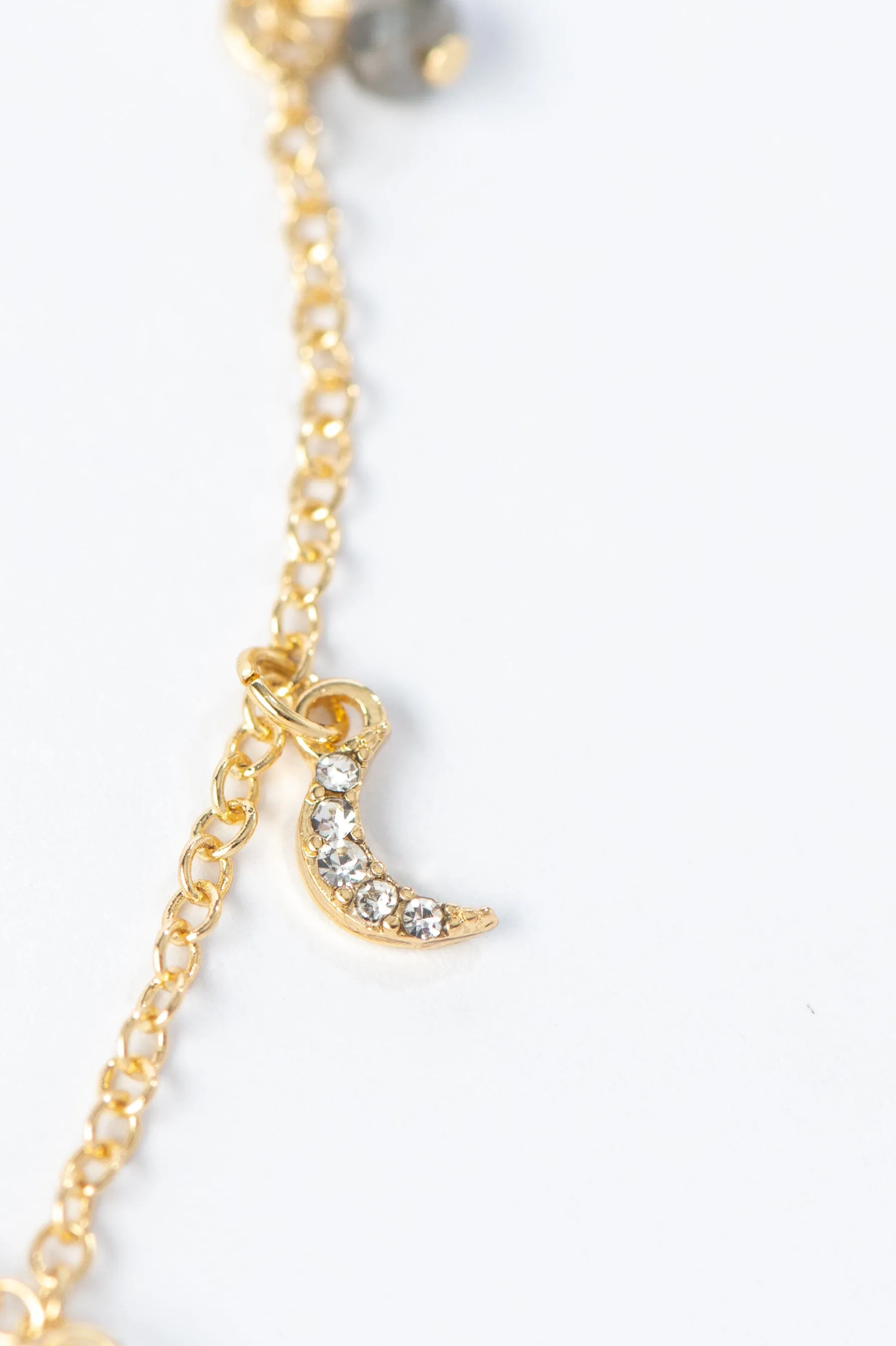Gold Star And Moon Necklace sold by LANE 201 product image thumbnail 5