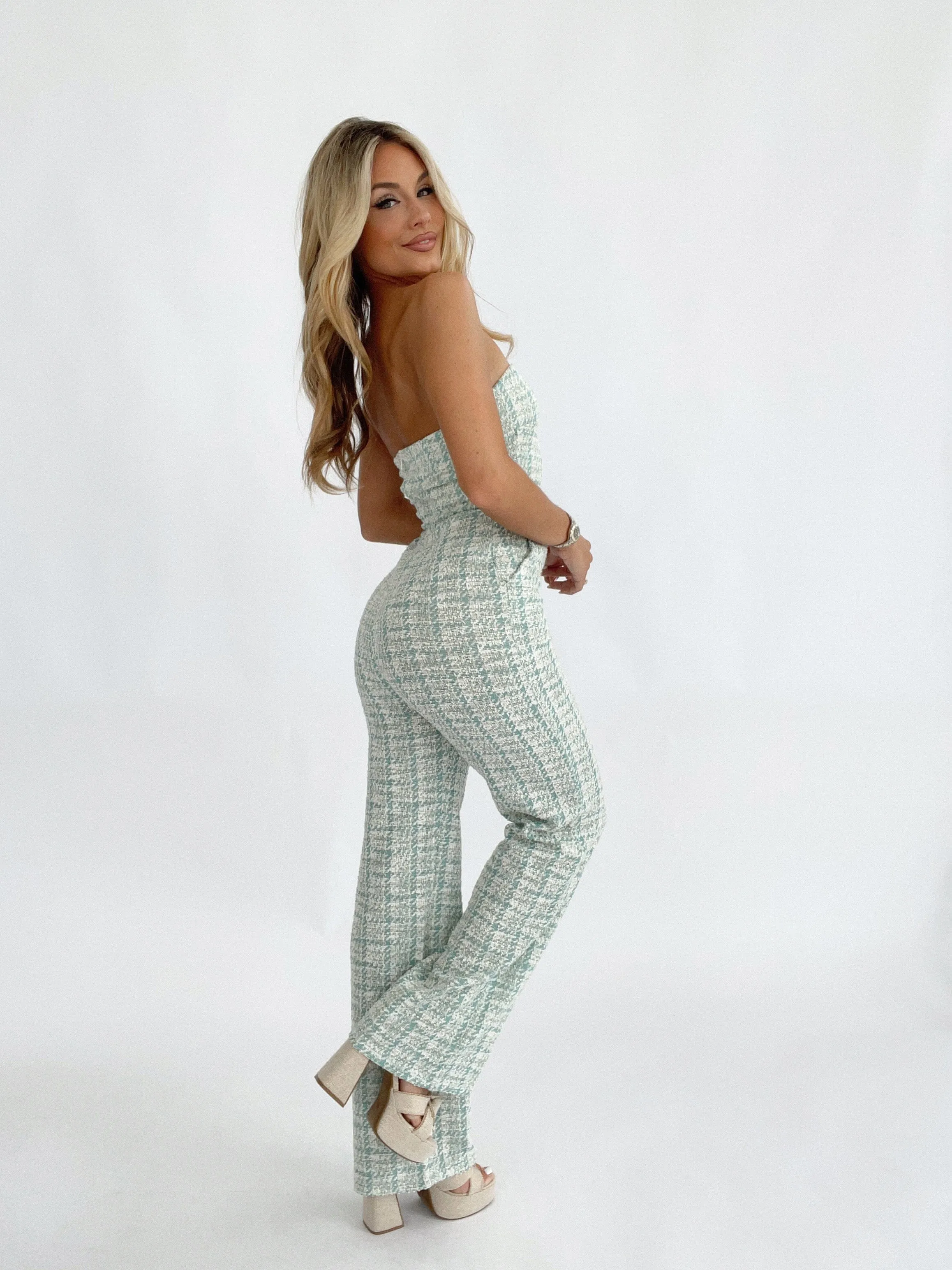 Posh Plaid Jumpsuit sold by LANE 201 product image thumbnail 2