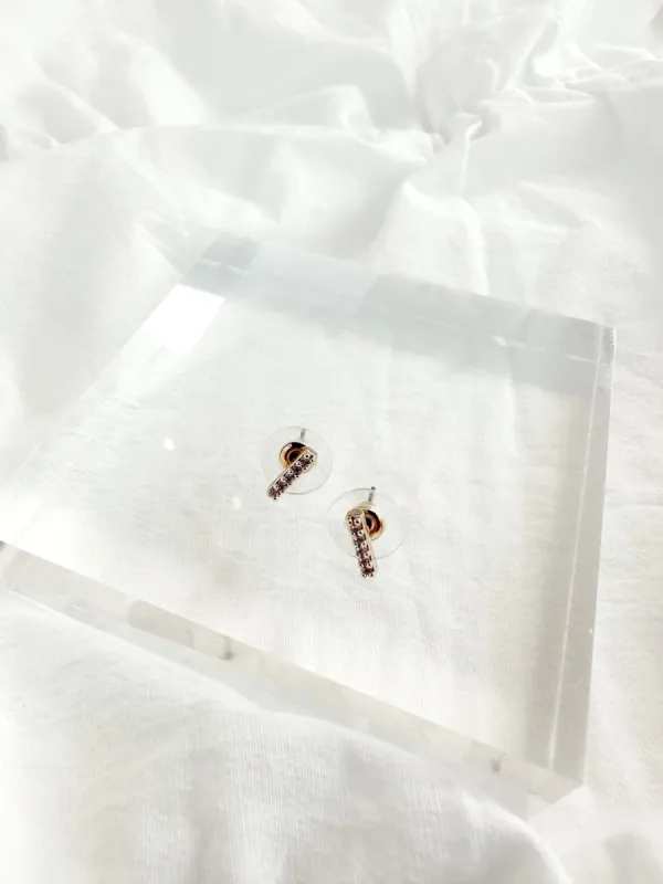 Gold Trio Stud Earring sold by LANE 201