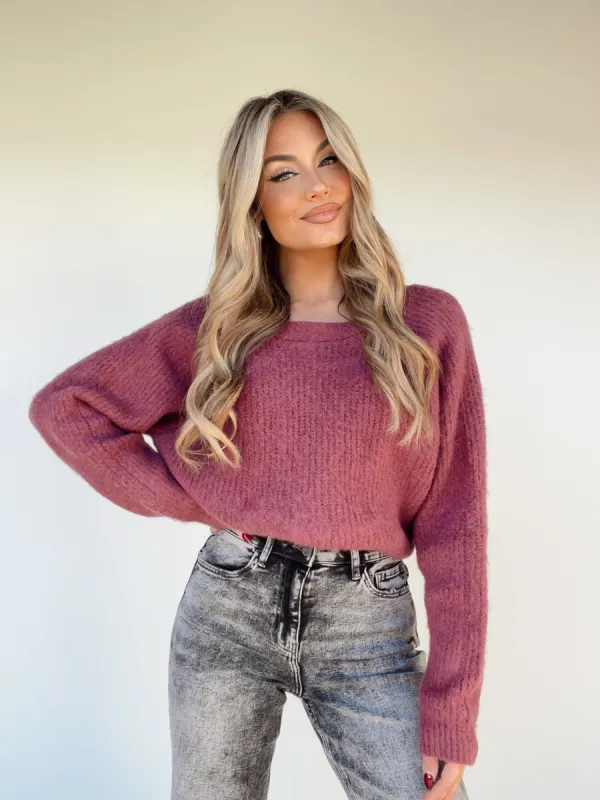 Twist Back Sweater sold by LANE 201