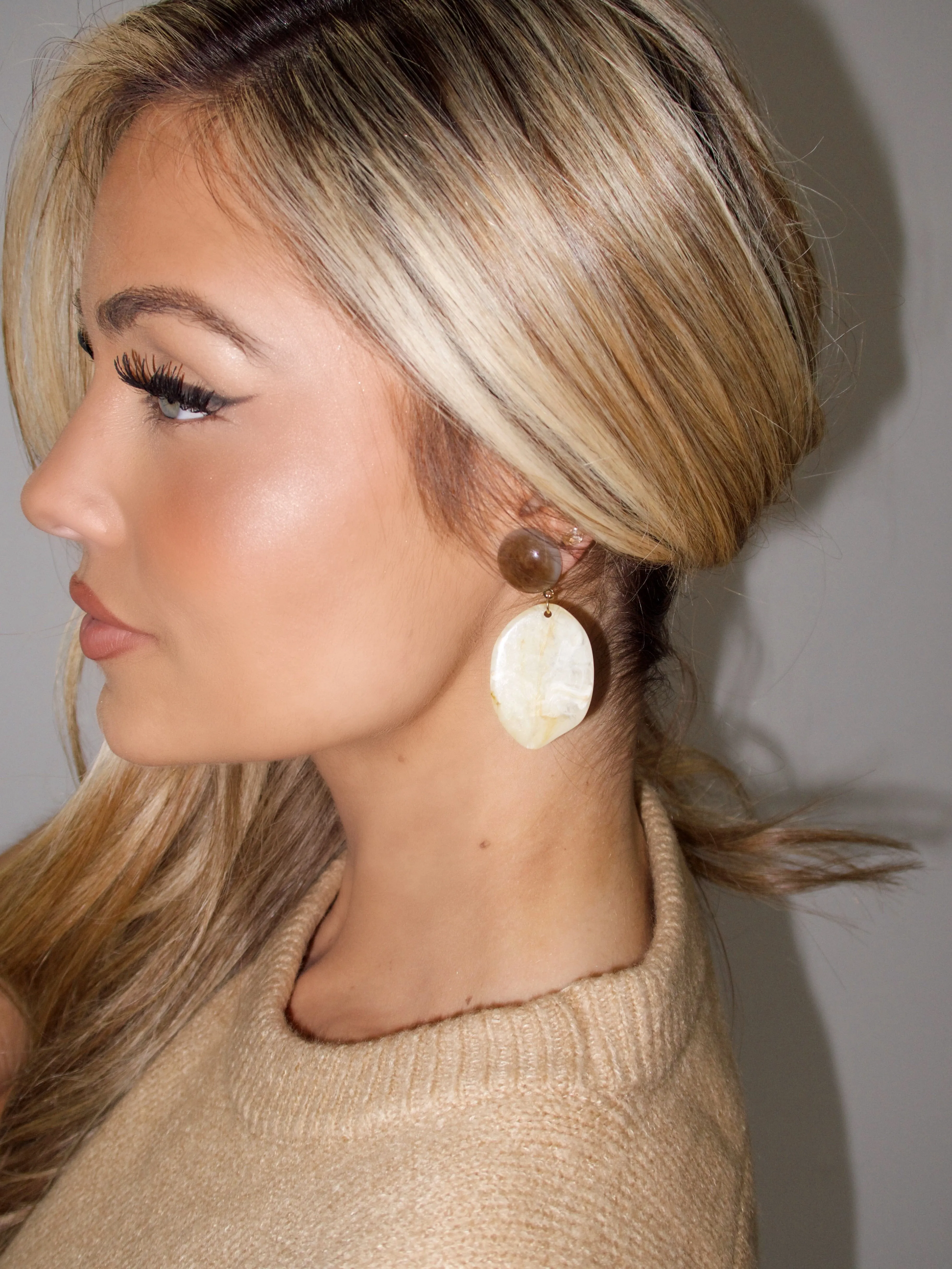 Oval Drop Earring sold by LANE 201
