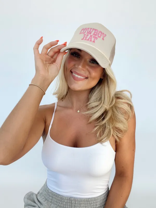 Pink Cowboy Trucker Hat sold by LANE 201