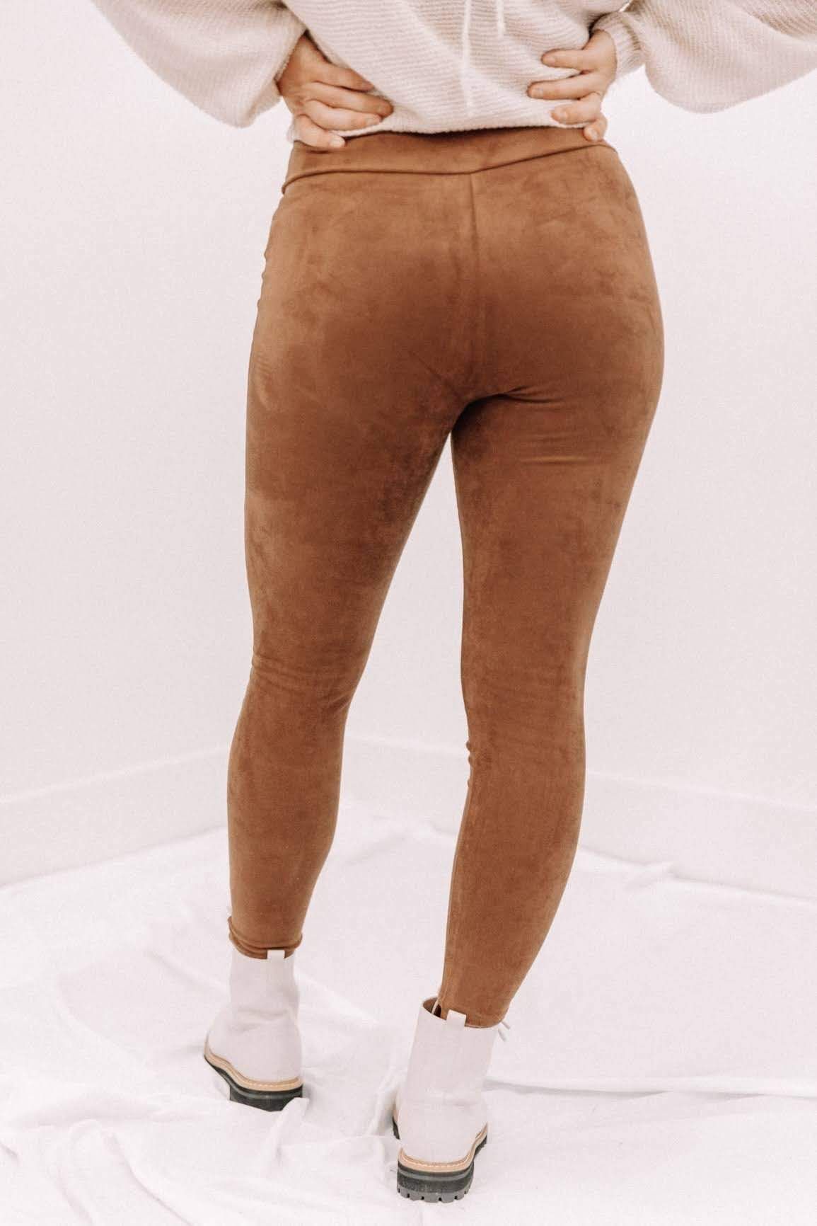 Brown Suede Pants sold by LANE 201 product image thumbnail 3