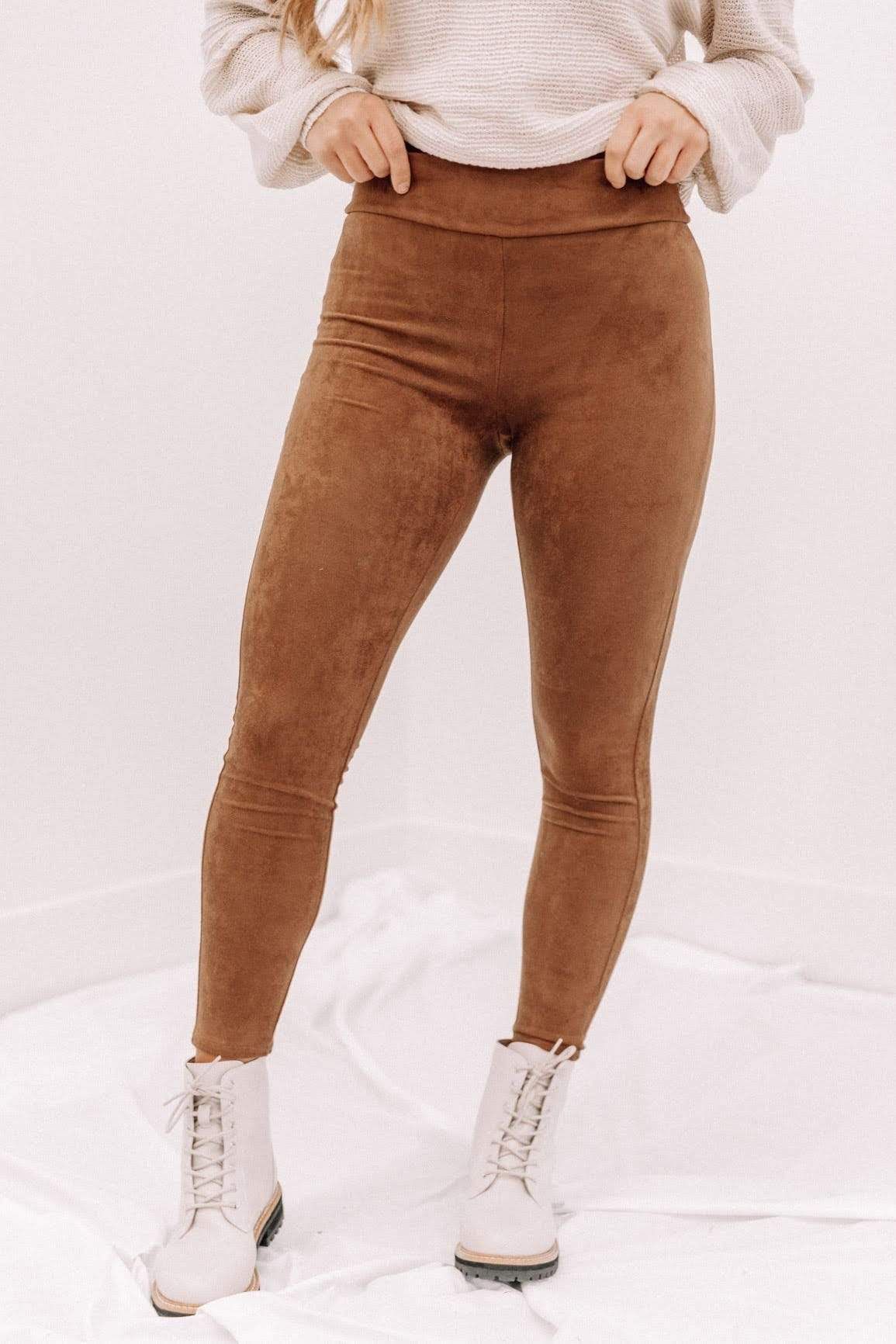 Brown Suede Pants sold by LANE 201 product image thumbnail 2