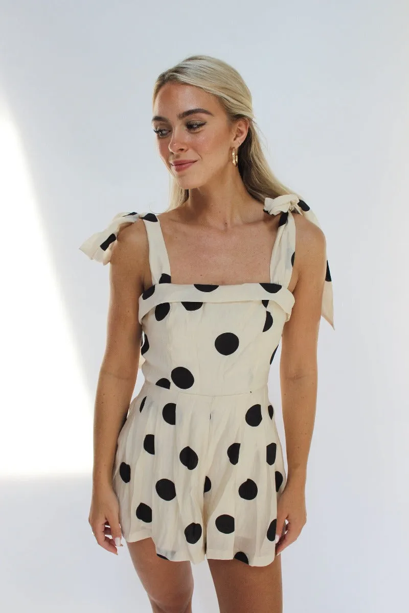Chic Polka Dot Romper sold by LANE 201 product image thumbnail 5