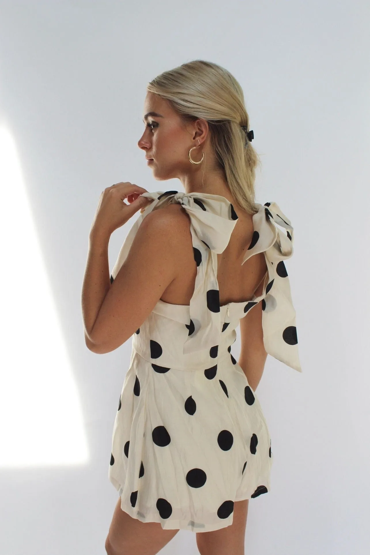 Chic Polka Dot Romper sold by LANE 201 product image thumbnail 2