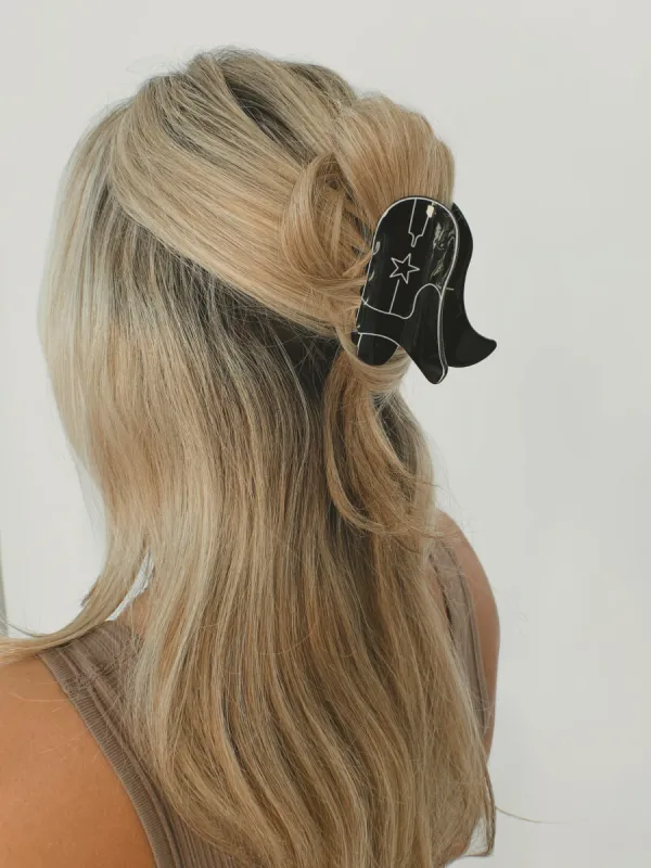 Black Giddy Up Claw Clip sold by LANE 201