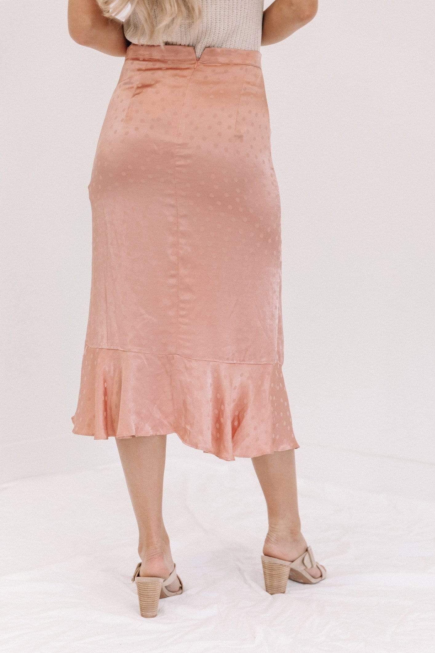 Rose Dotted Midi Skirt sold by LANE 201 product image thumbnail 3