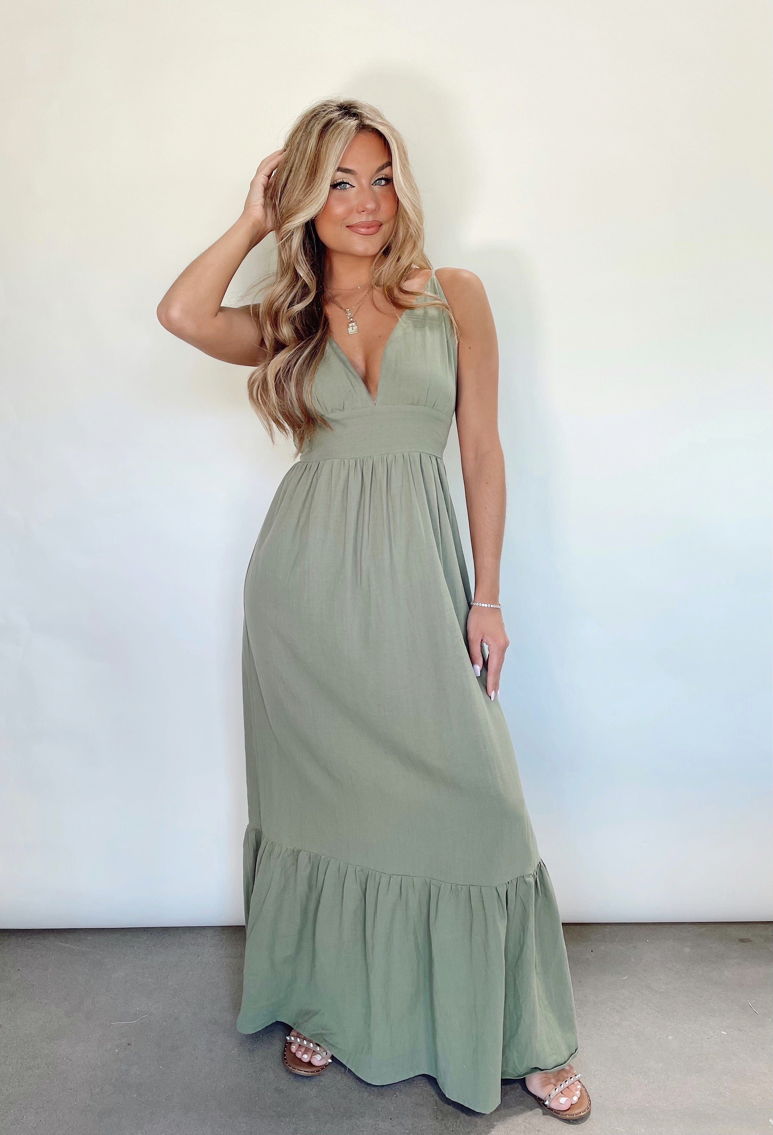 Keeper Of My Heart Maxi Dress sold by LANE 201 product image thumbnail 4