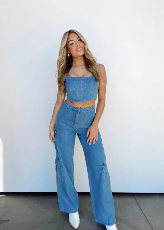 Denim No Limits Cargo Pants sold by LANE 201